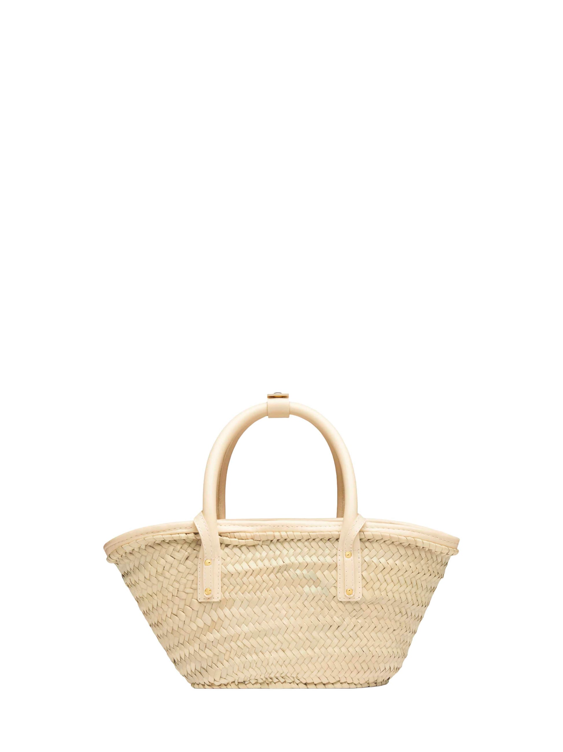 Jacquemus Women Ivory The Small Soli Basket Mini Beach Basket Bag JACQUEMUS