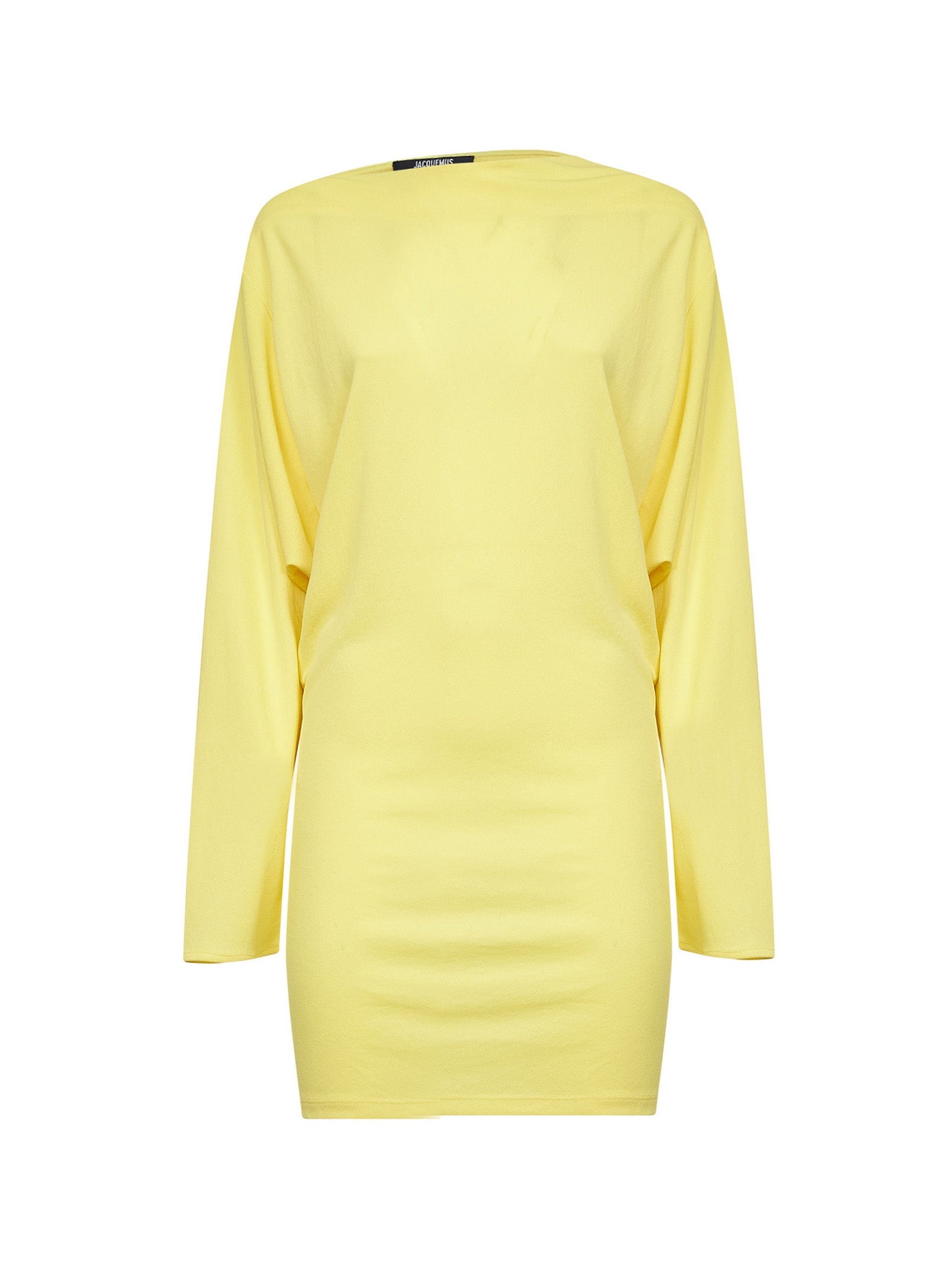 Jacquemus Women Yellow The Mistral Cowl-Back Mini Dress JACQUEMUS