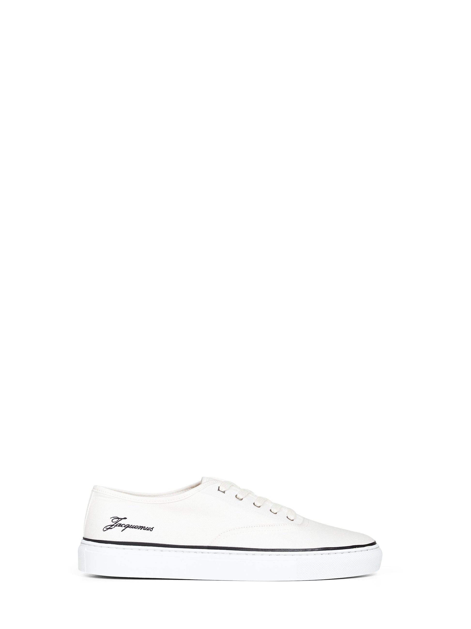 Jacquemus Men Ivory Canvas The Féfé Skate Sneakers JACQUEMUS