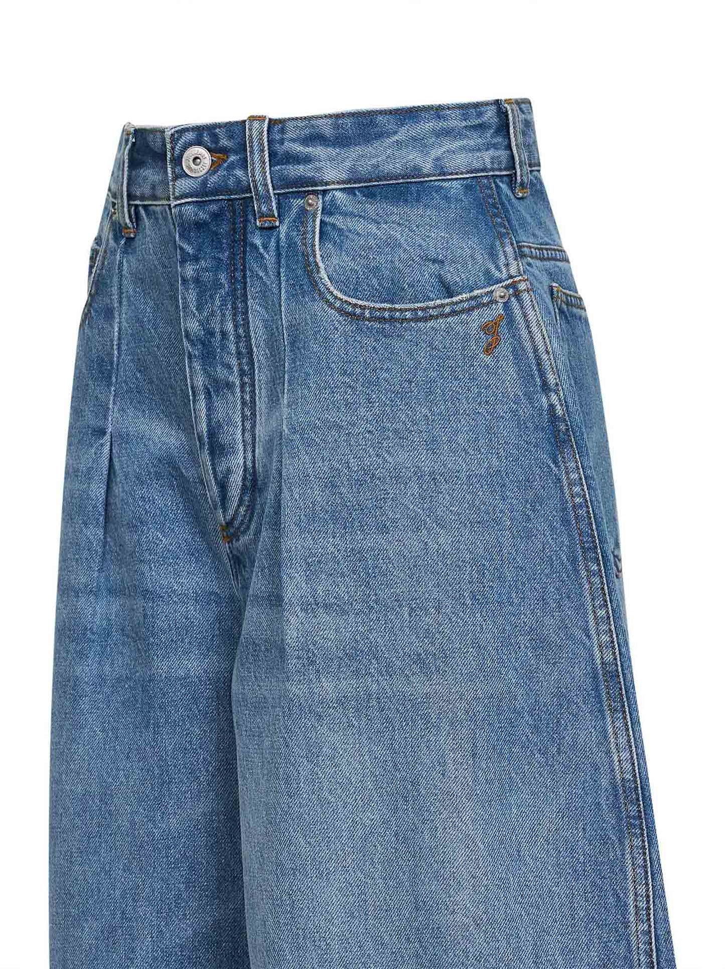 Jacquemus Women Blue The Ovalo De-Nîmes Denim Jeans JACQUEMUS