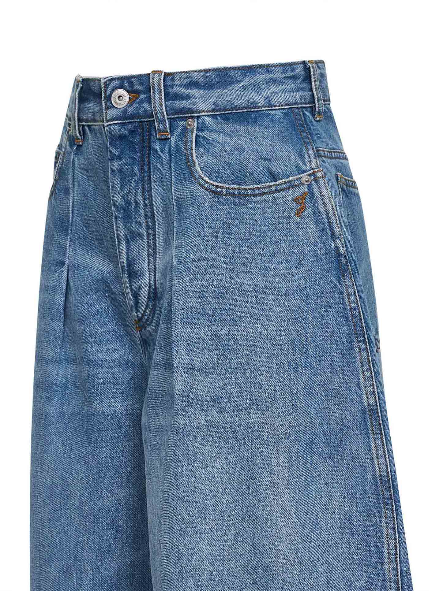 Jacquemus Women Blue The Ovalo De-Nîmes Denim Jeans JACQUEMUS