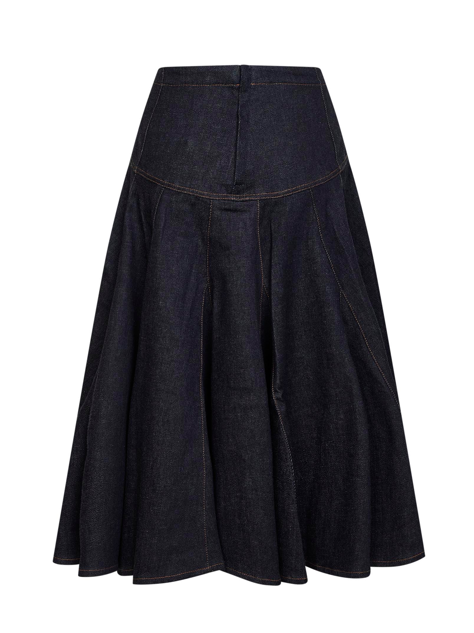Jacquemus Women Blue The Lavoir De-Nîmes Denim Skirt JACQUEMUS