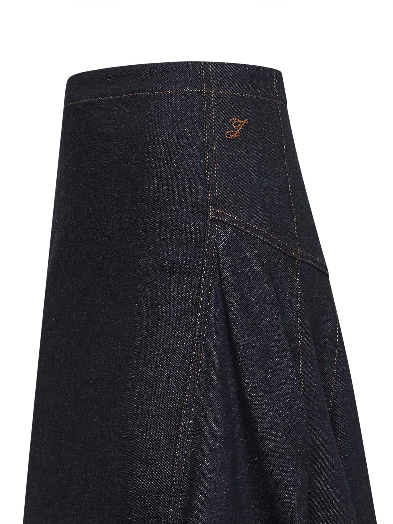 Jacquemus Women Blue The Lavoir De-Nîmes Denim Skirt JACQUEMUS