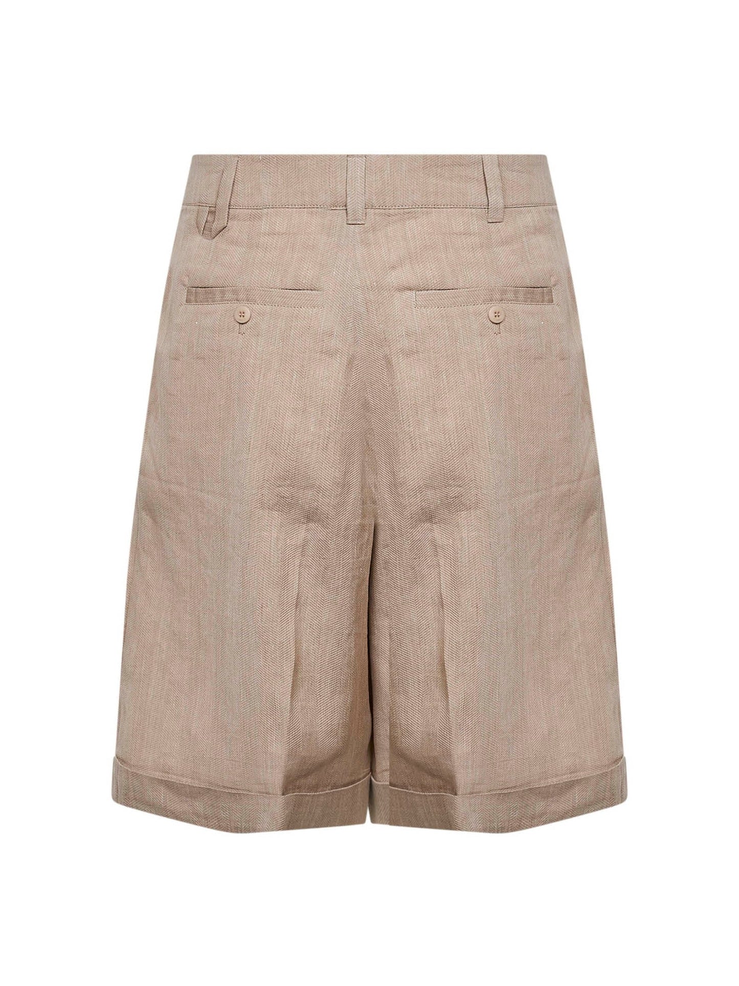 Jacquemus Men Beige The Pastro Bermuda Shorts With Pleats JACQUEMUS