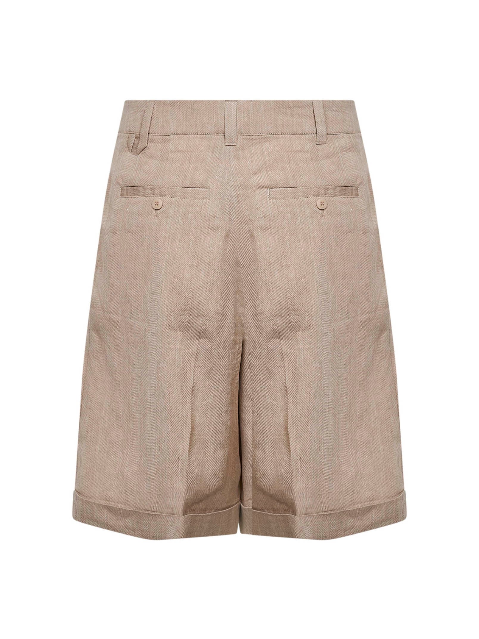 Jacquemus Men Beige The Pastro Bermuda Shorts With Pleats JACQUEMUS