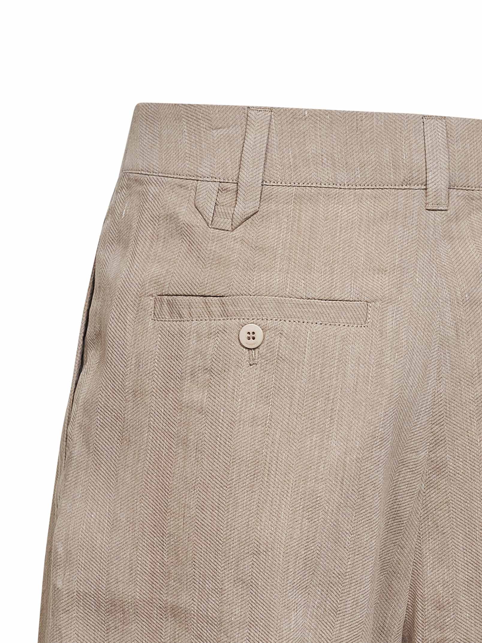 Jacquemus Men Beige The Pastro Bermuda Shorts With Pleats JACQUEMUS