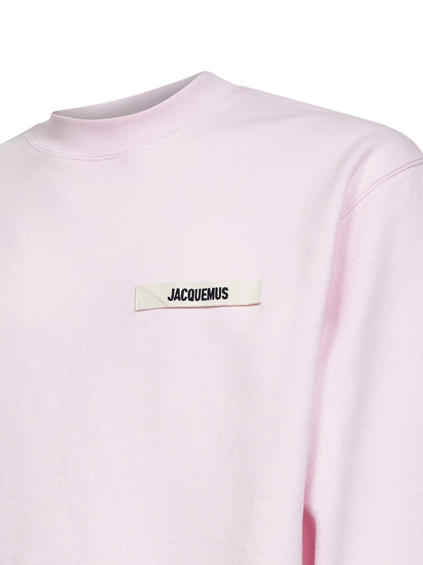 Jacquemus Men Pink Organic Cotton Fleece The Gros Grain Sweatshirt