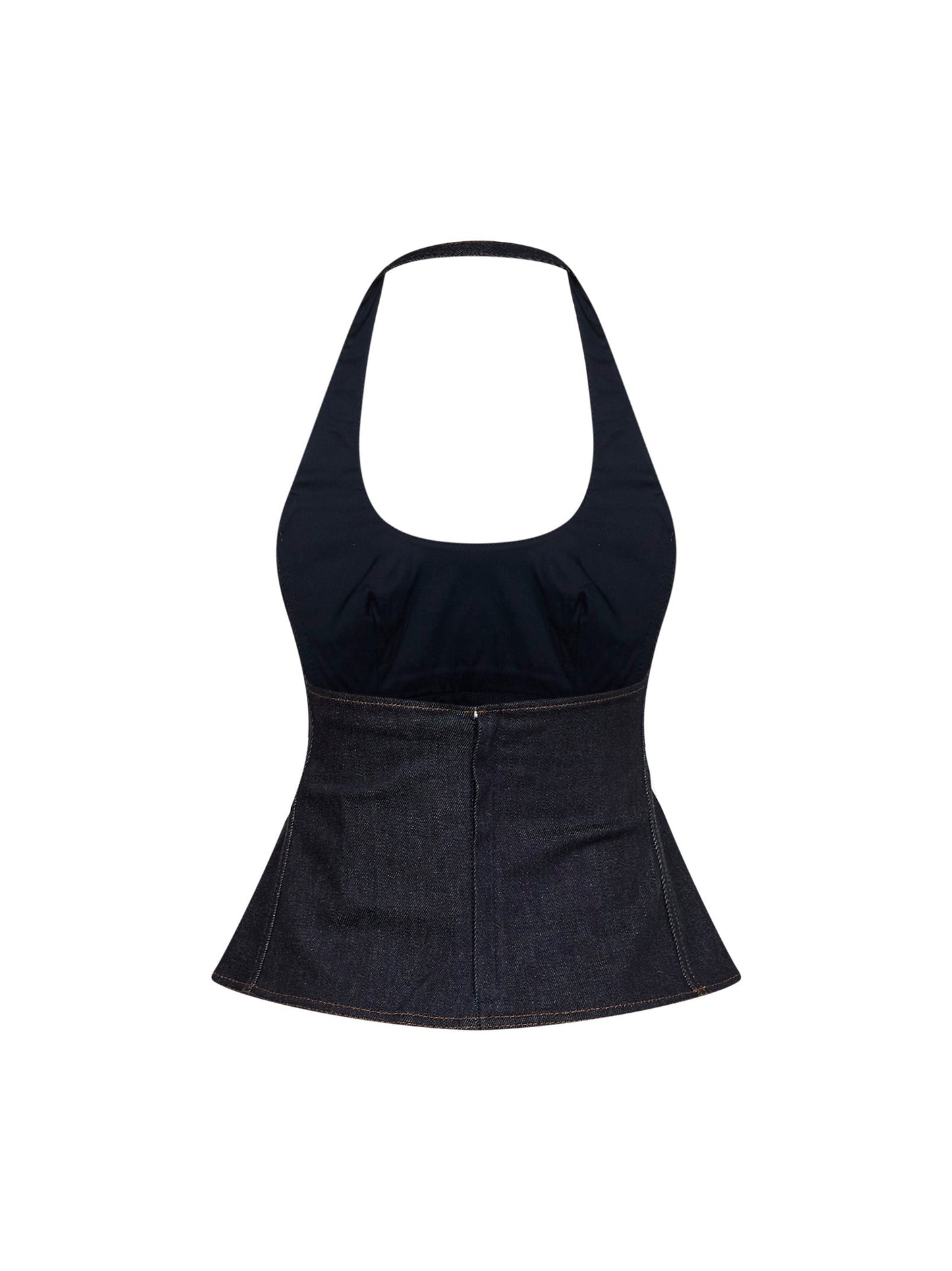 Jacquemus Women Blue The Lavoir De-Nîmes Denim Halter Top JACQUEMUS