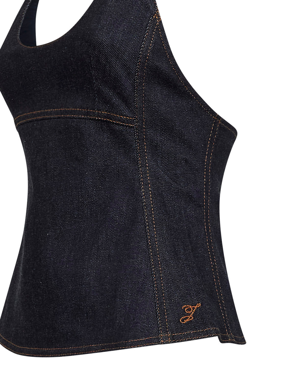 Jacquemus Women Blue The Lavoir De-Nîmes Denim Halter Top JACQUEMUS