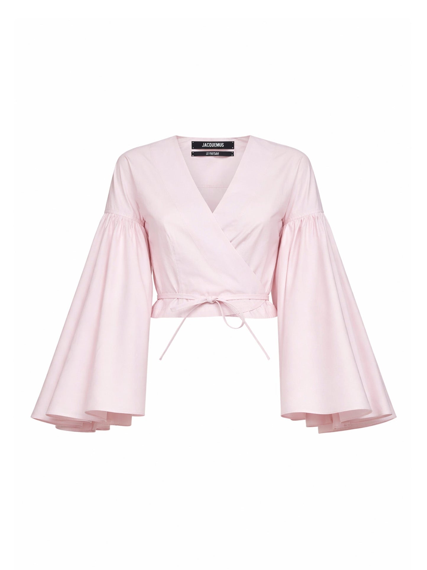 Jacquemus Women Light Pink The Paysan Ruffled Wrap Top JACQUEMUS