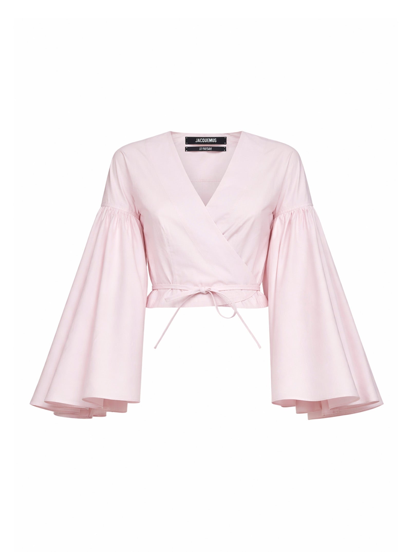 Jacquemus Women Light Pink The Paysan Ruffled Wrap Top JACQUEMUS