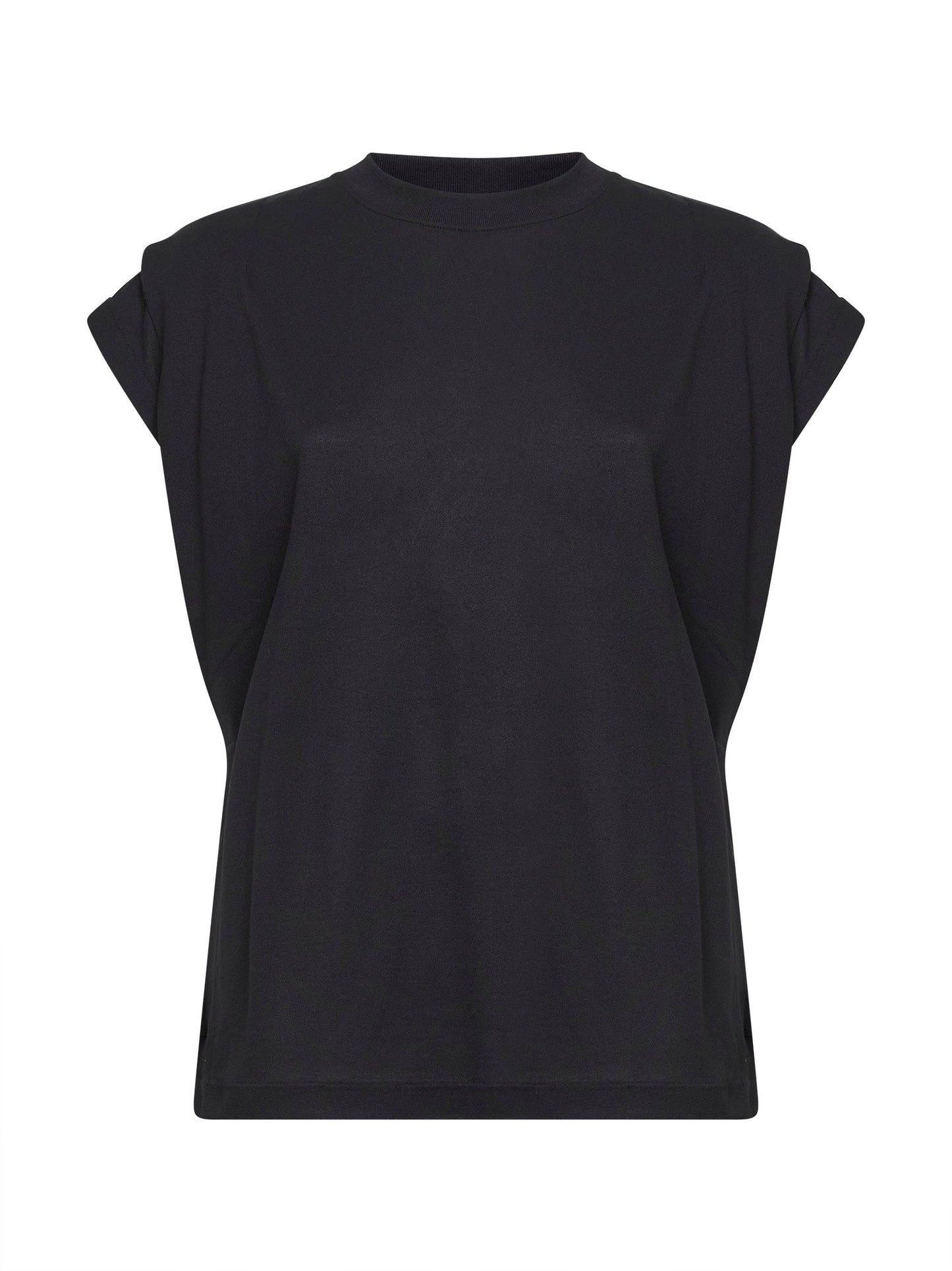 Jacquemus Women Black Paper-Effect Jersey The Ventadou Boxy Tank Top JACQUEMUS