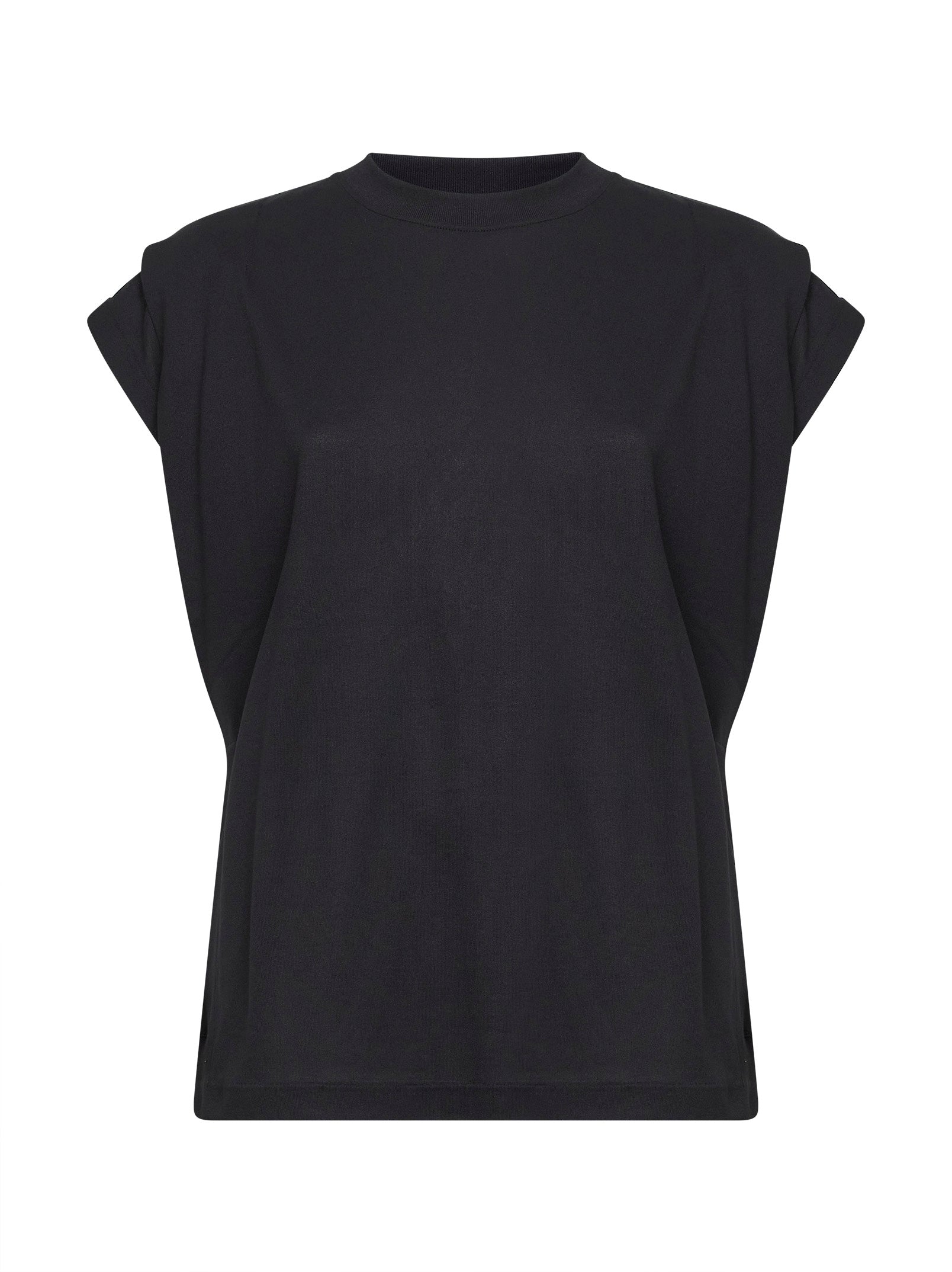 Jacquemus Women Black Paper-Effect Jersey The Ventadou Boxy Tank Top JACQUEMUS