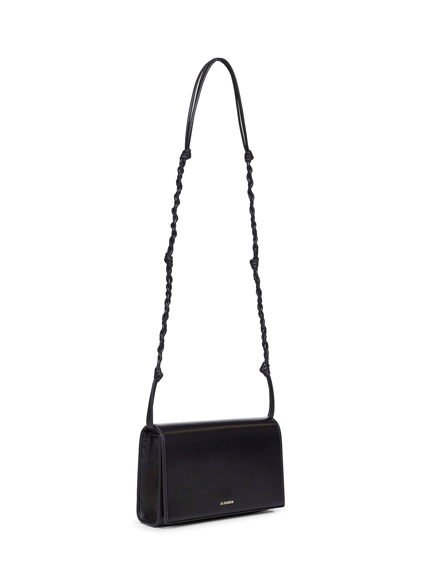 Jil Sander Women Black Tangle Wallet With Strap JIL SANDER