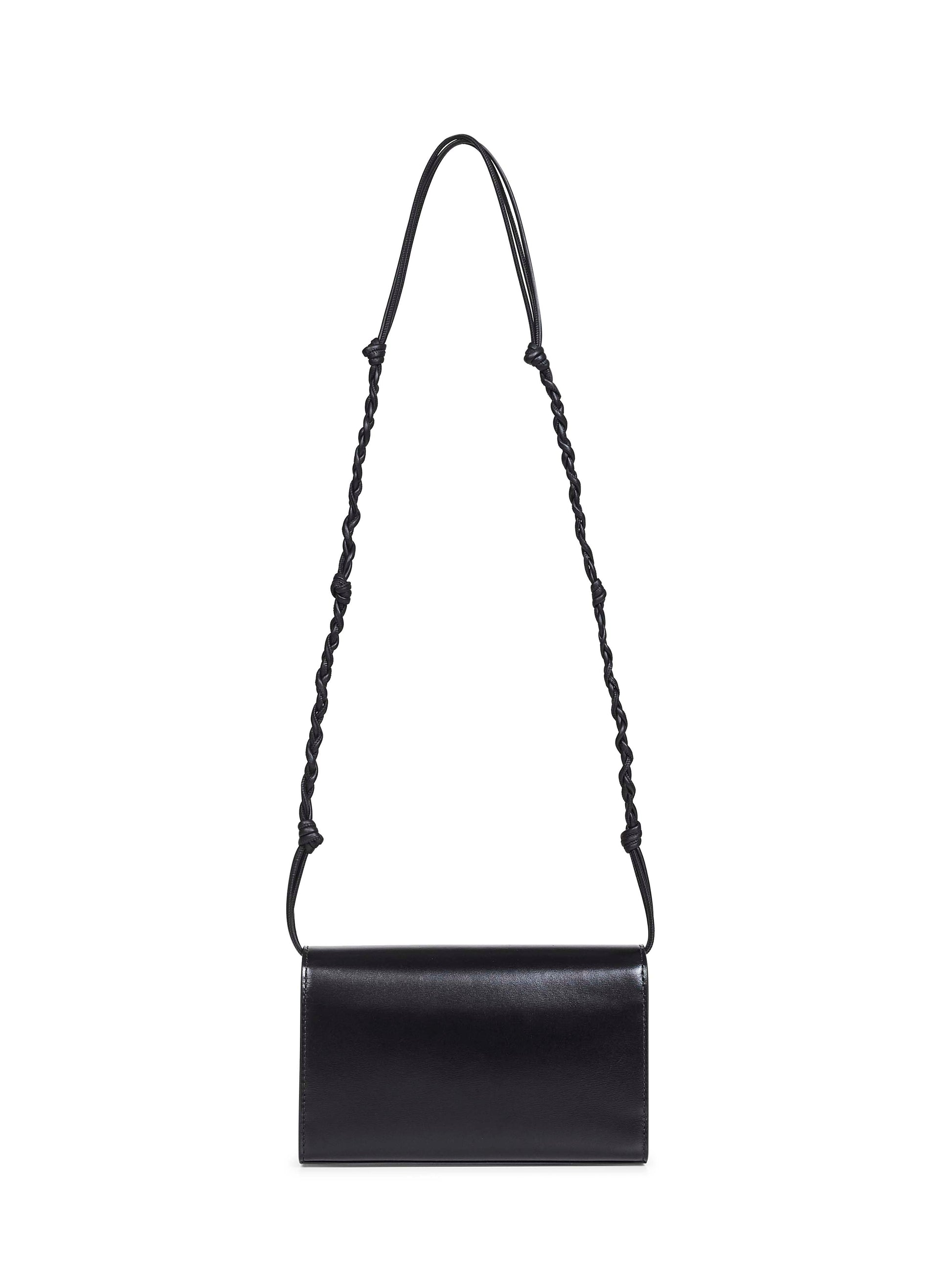 Jil Sander Women Black Tangle Wallet With Strap JIL SANDER
