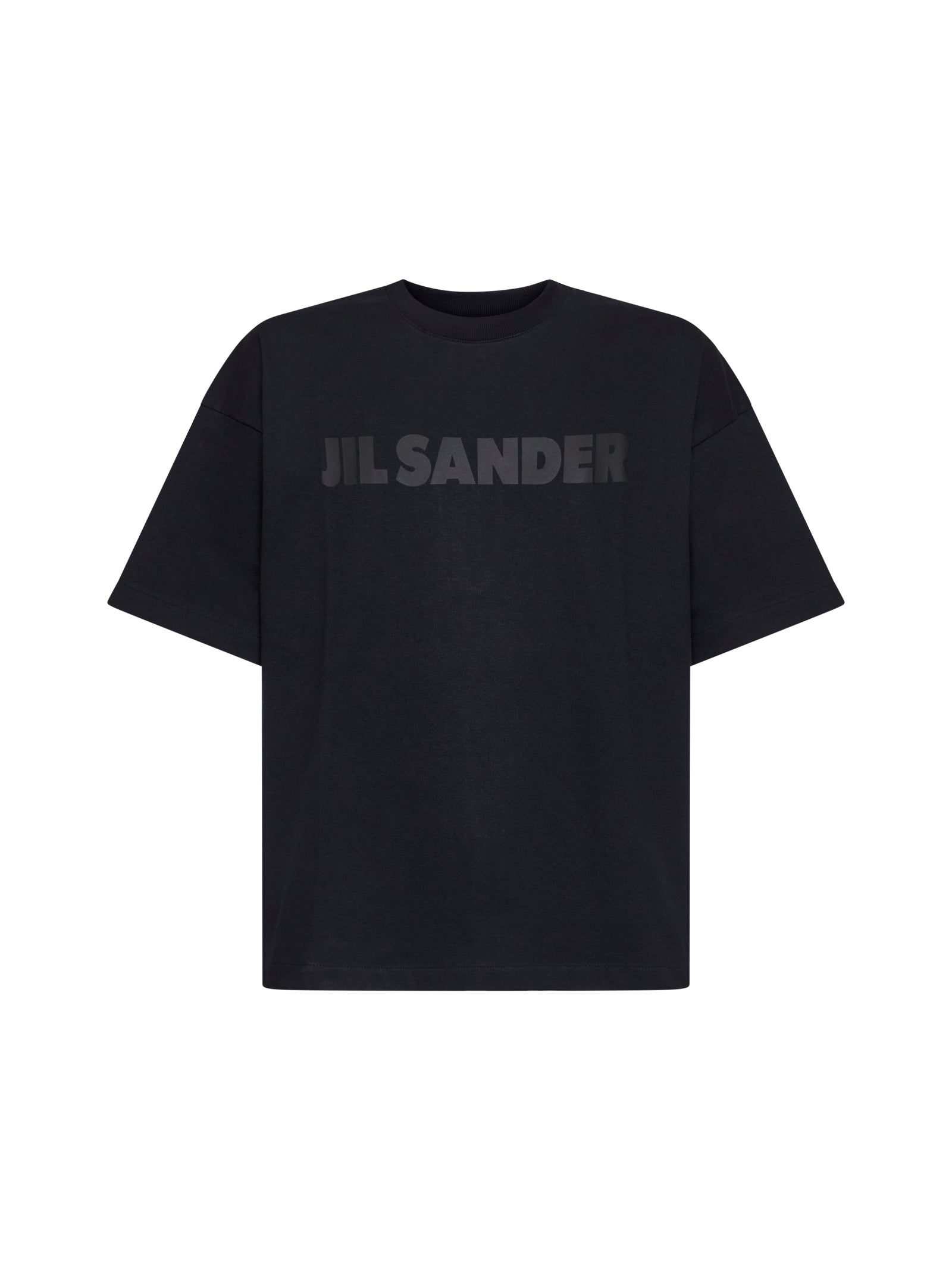 Jil Sander Men Black Printed Logo T-Shirt JIL SANDER