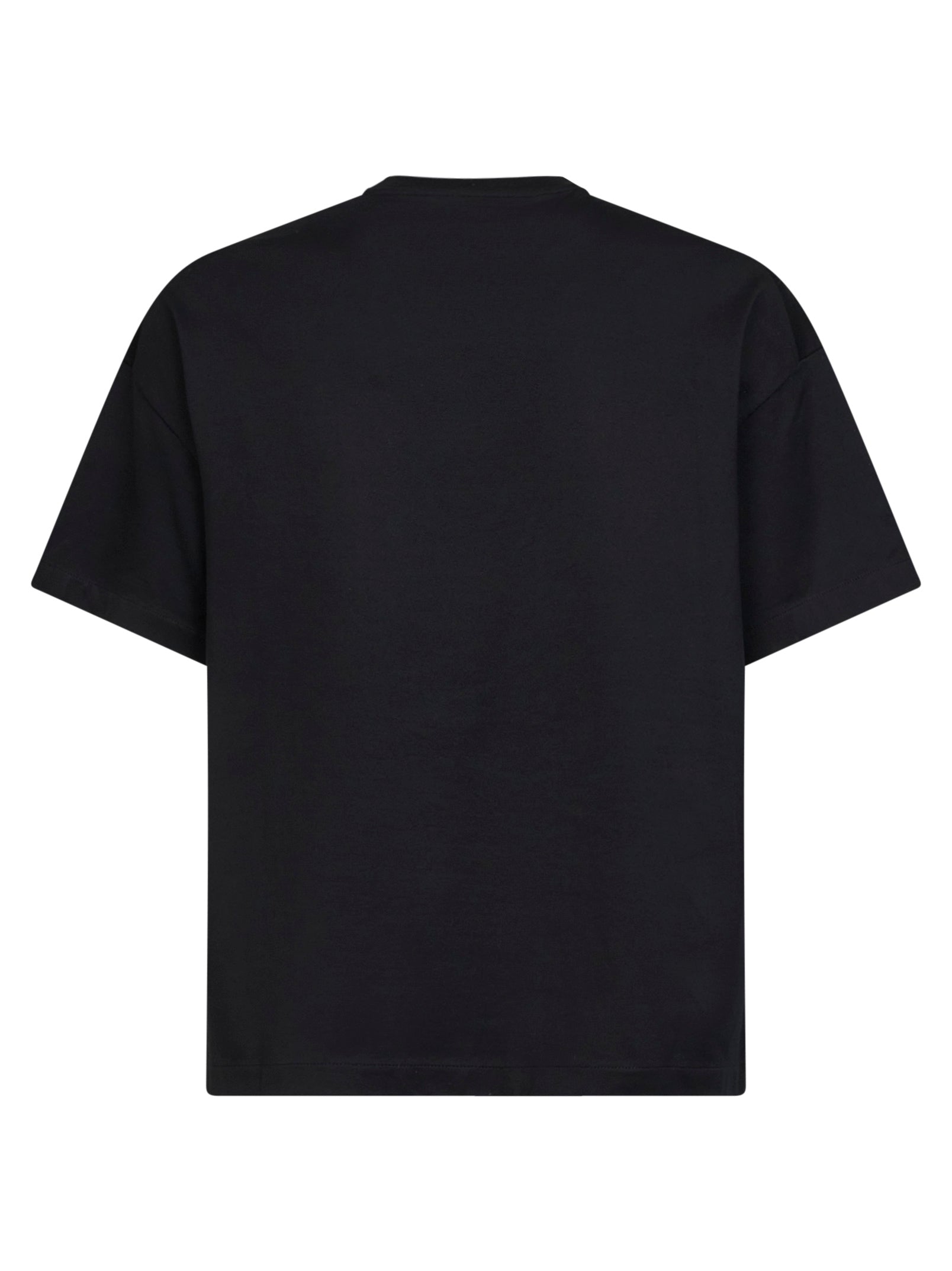 Jil Sander Men Black Lightweight Cotton Jersey Logo T-Shirt JIL SANDER