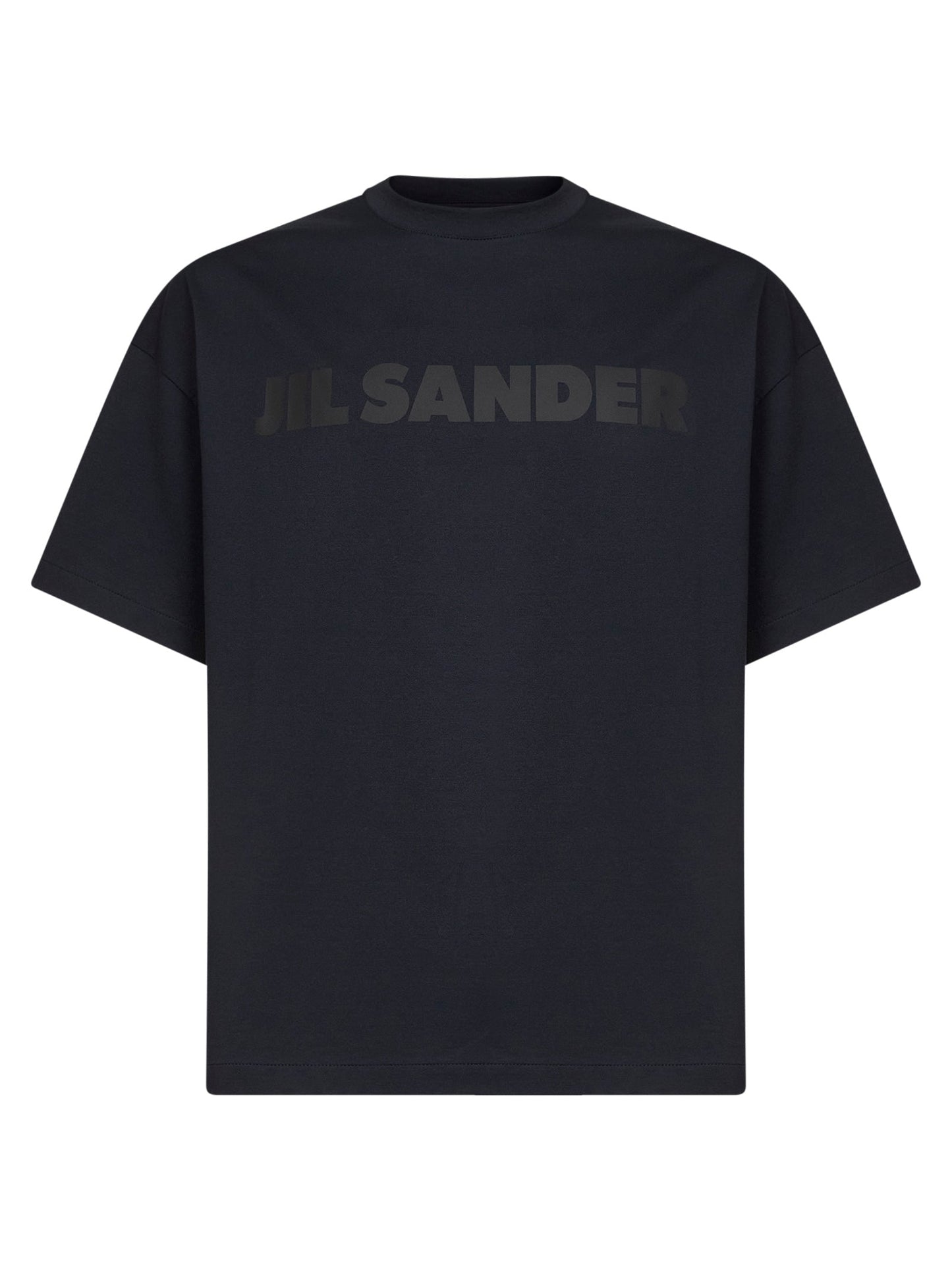 Jil Sander Men Blue Lightweight Cotton Jersey Logo T-Shirt JIL SANDER