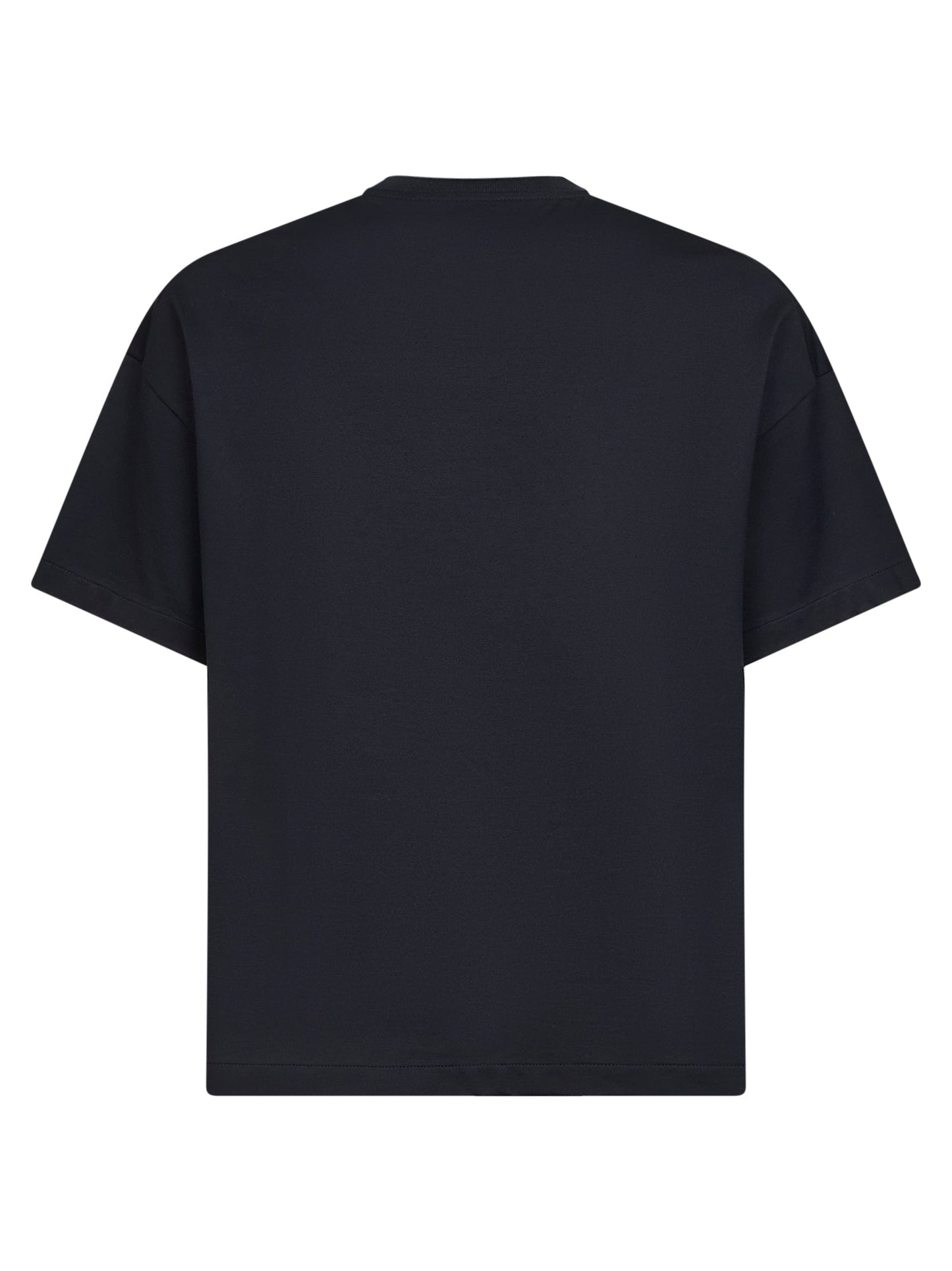 Jil Sander Men Blue Lightweight Cotton Jersey Logo T-Shirt JIL SANDER