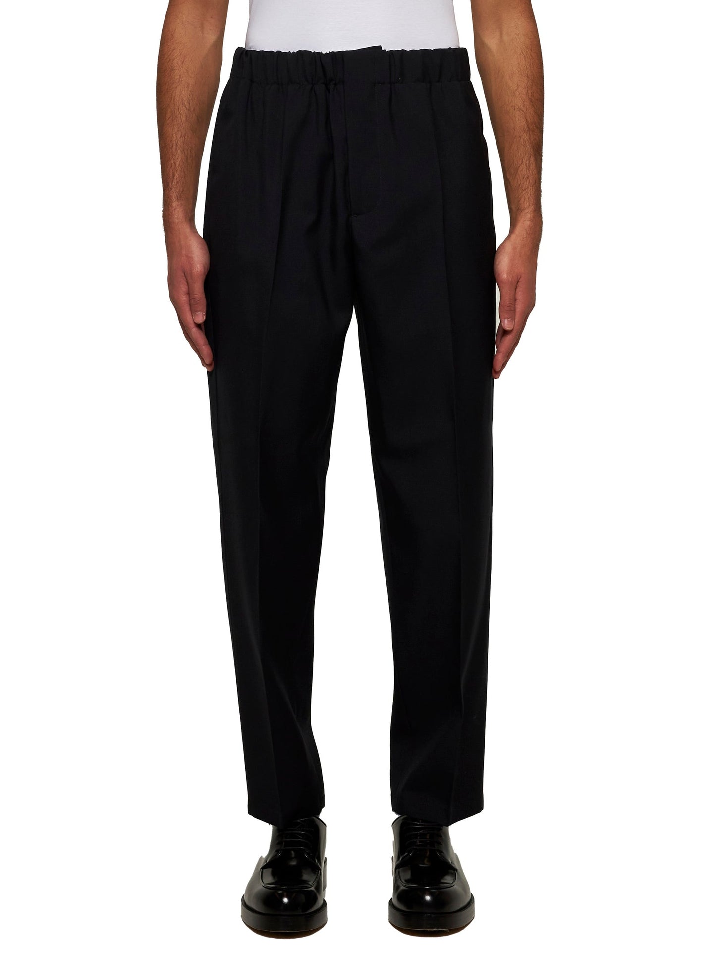 Jil Sander Men Blue Gabardine Tapered Trousers JIL SANDER