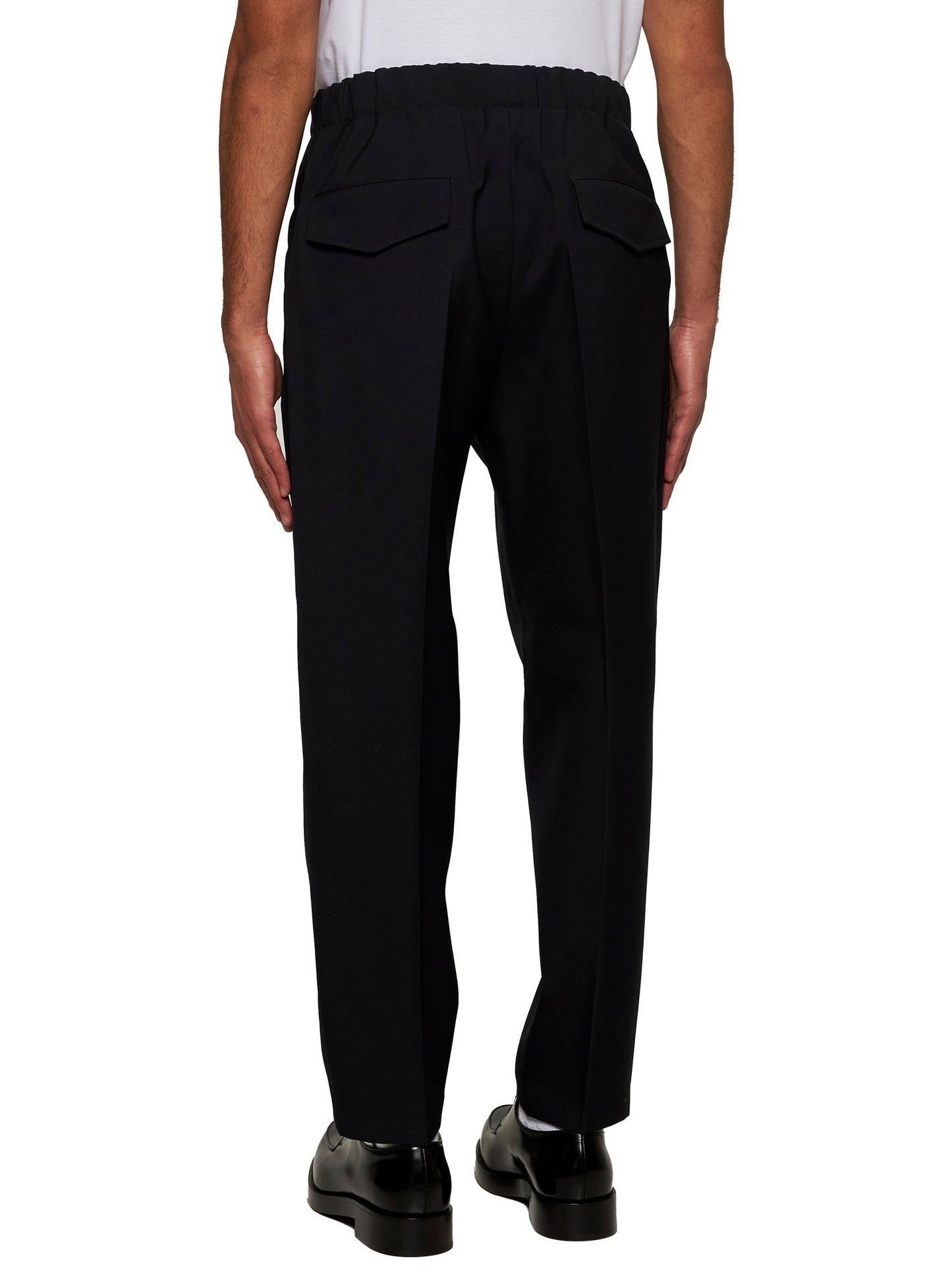 Jil Sander Men Blue Gabardine Tapered Trousers JIL SANDER