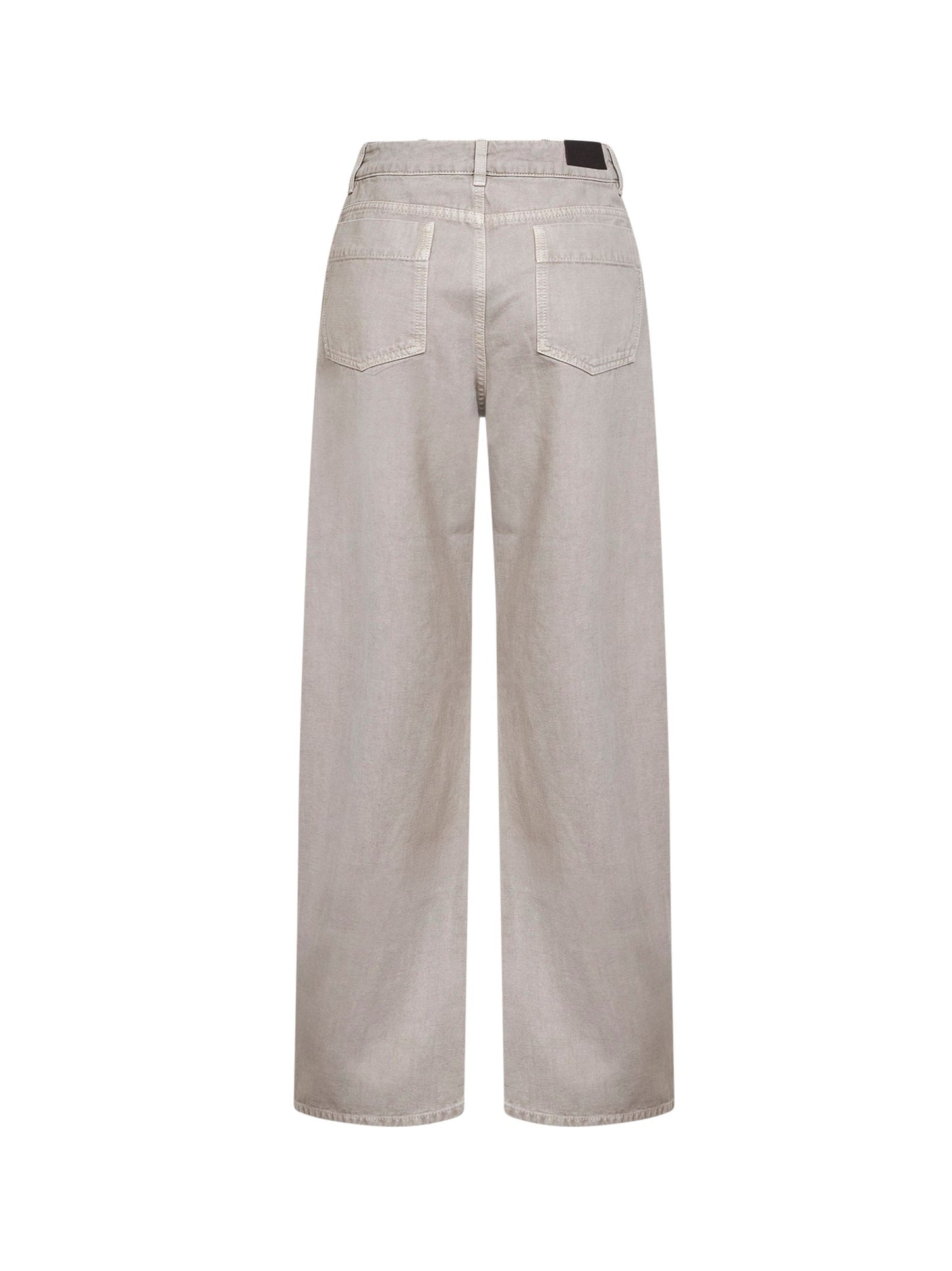 Lemaire Women Moonstone Denim High Waisted Curved Jeans LEMAIRE