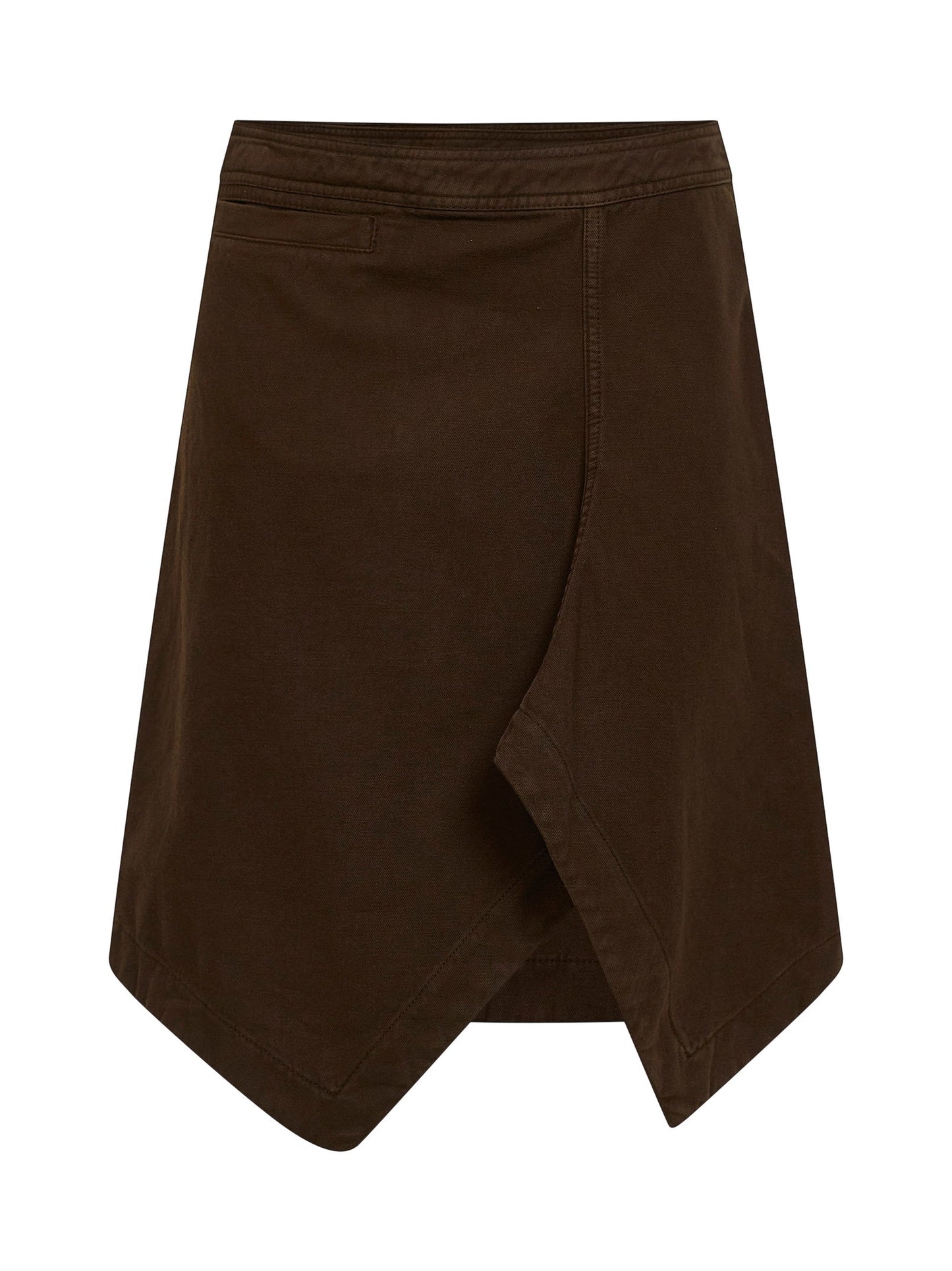 Lemaire Women Cocoa Denim Asymmetric Skirt LEMAIRE
