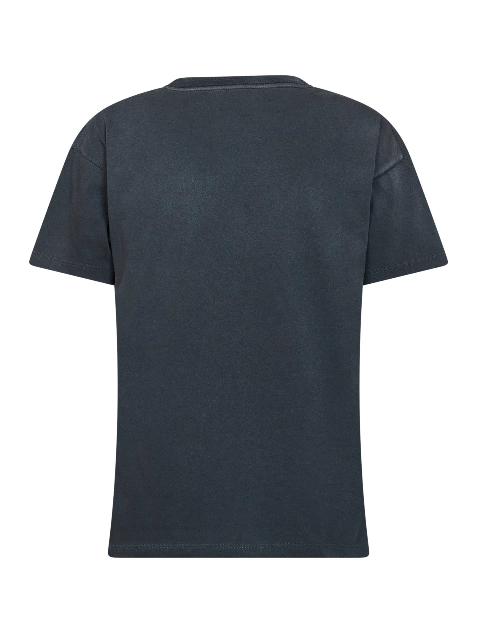 Maison Margiela Women Washed Indigo Cotton Reverse Logo T-Shirt MAISON MARGIELA