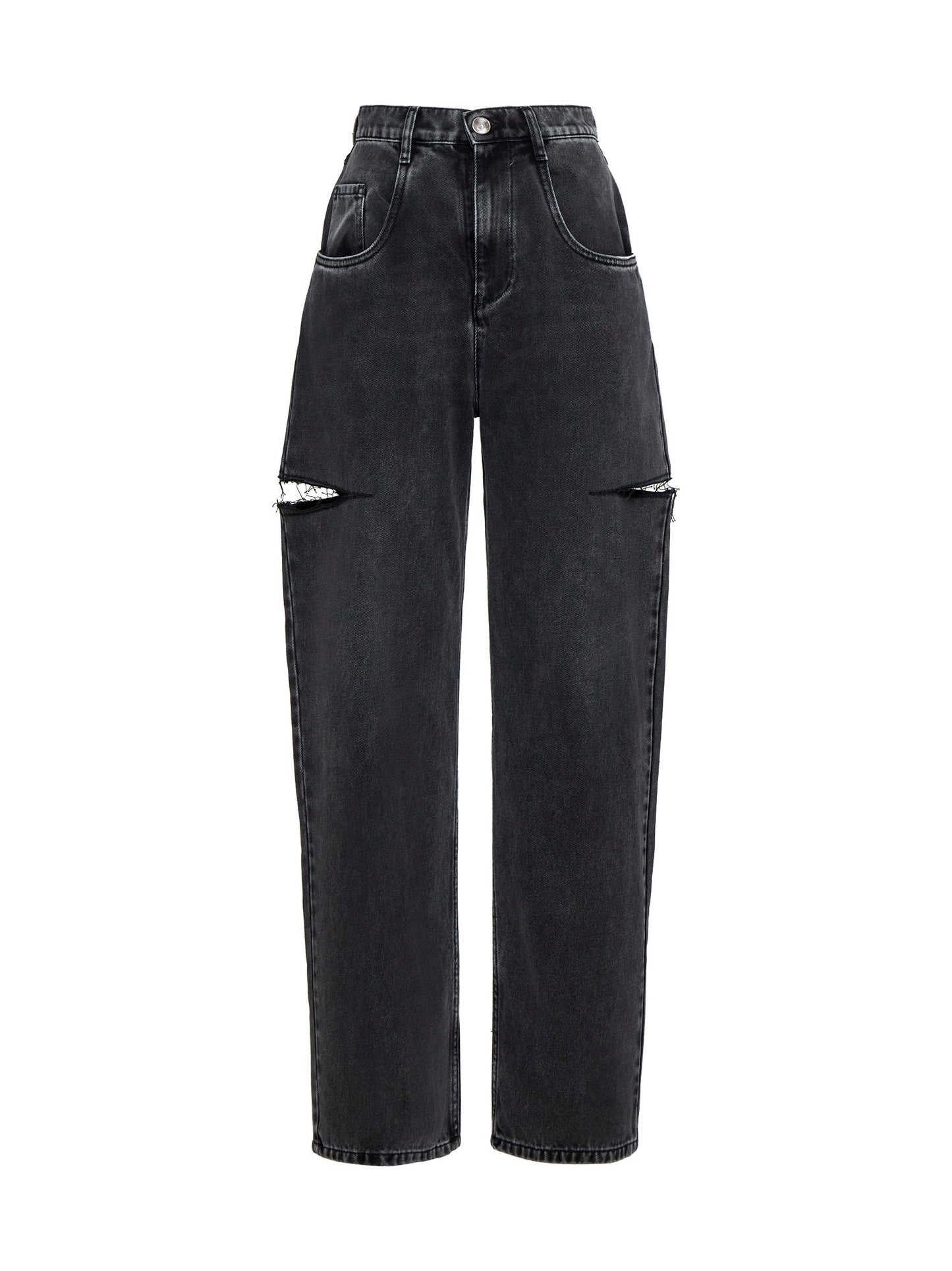 Maison Margiela Women Black 'Cut' Jeans By Maison Margiela MAISON MARGIELA