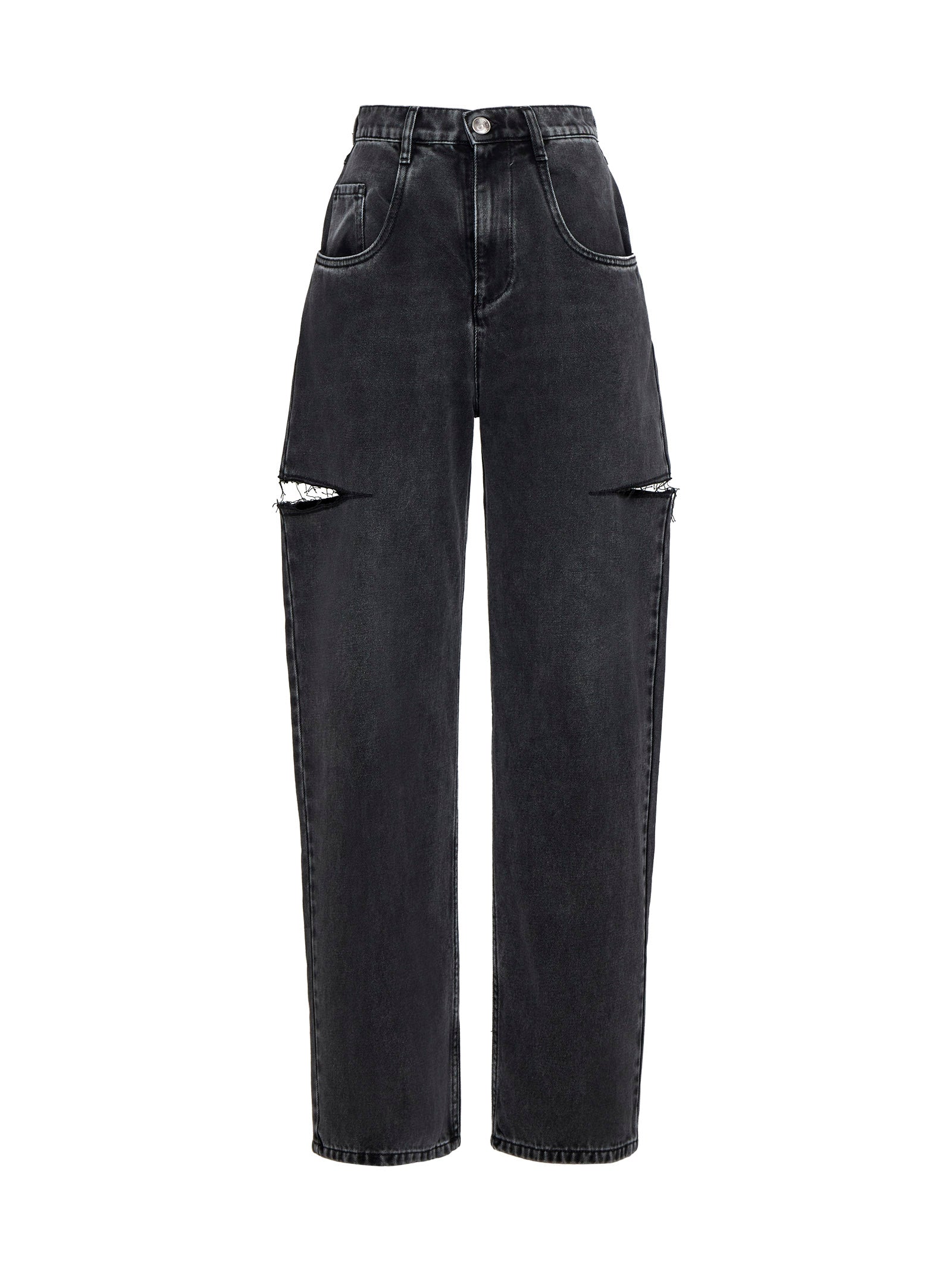 Maison Margiela Women Black 'Cut' Jeans By Maison Margiela MAISON MARGIELA