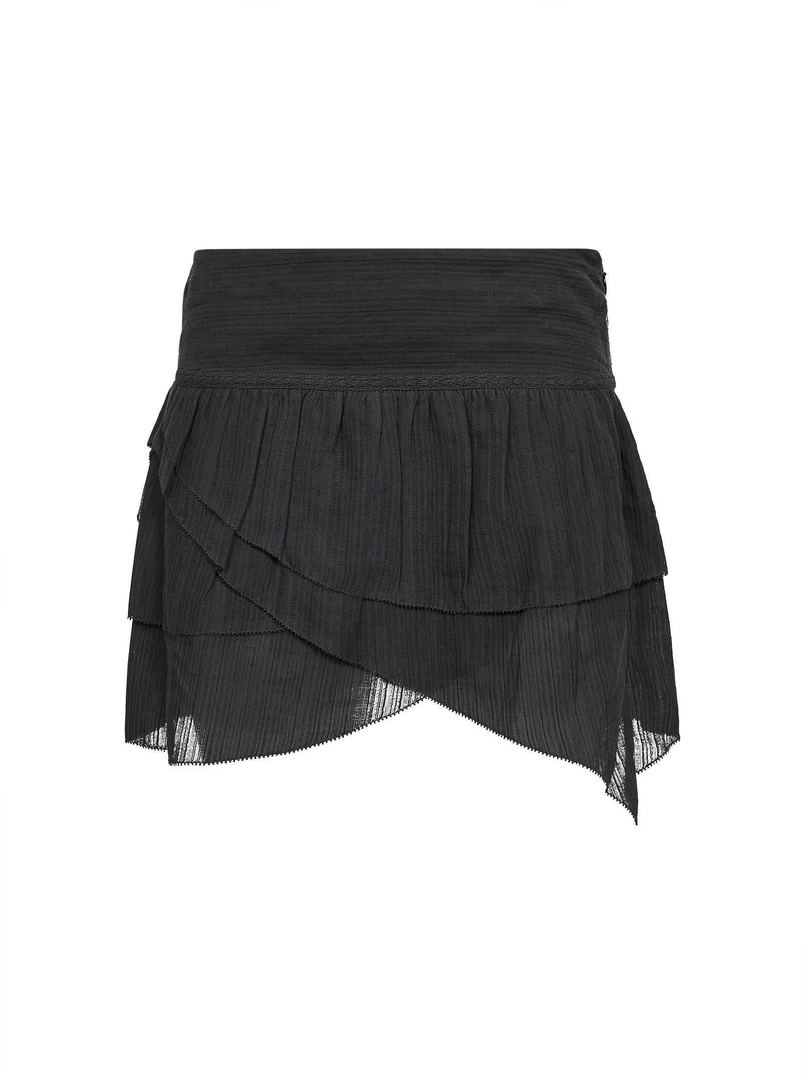 Marant Etoile Women Black Gauze Dejha Mini Skirt ISABEL MARANT ETOILE
