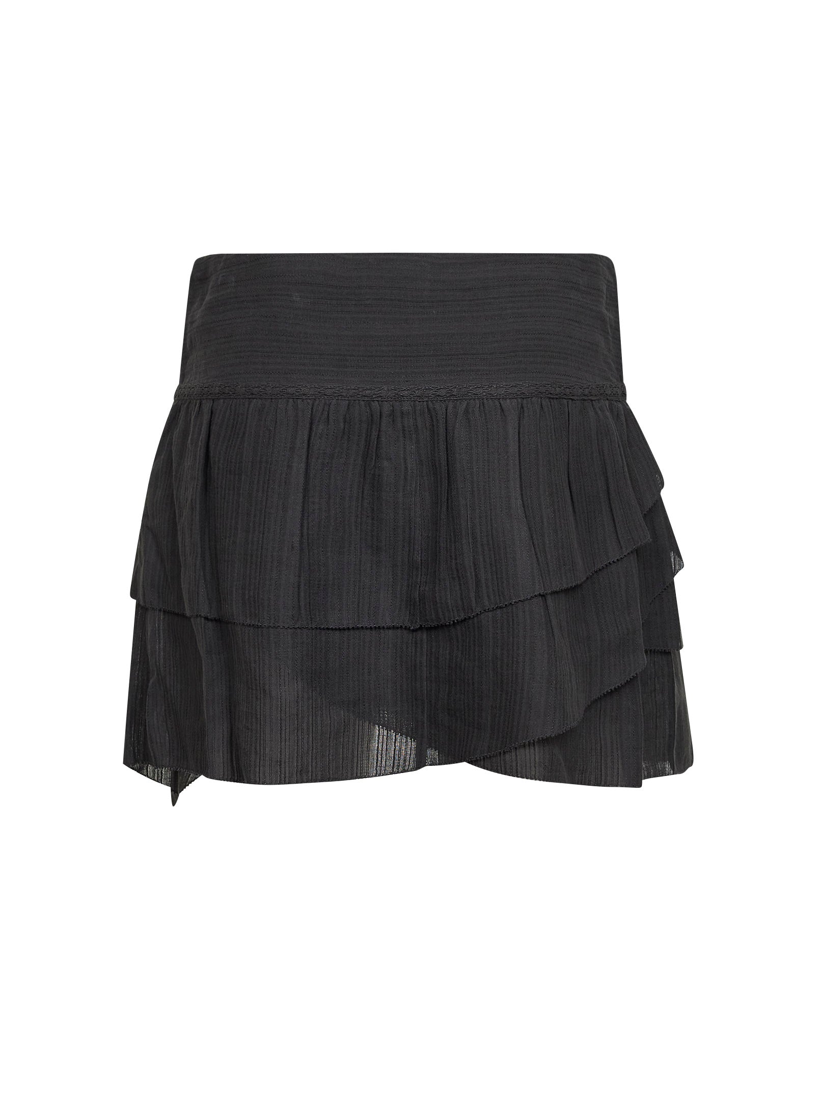 Marant Etoile Women Black Gauze Dejha Mini Skirt ISABEL MARANT ETOILE