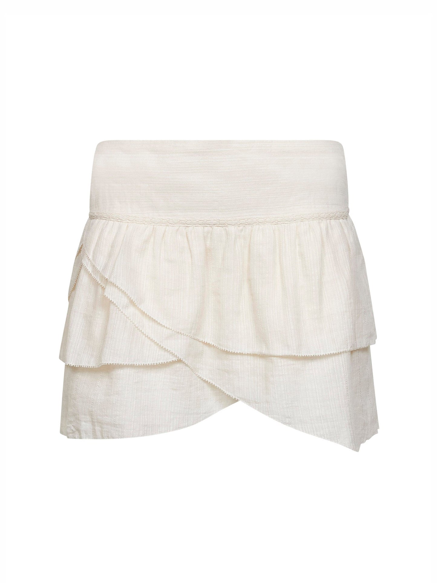 Marant Etoile Women Ecru Gauze Dejha Mini Skirt ISABEL MARANT ETOILE