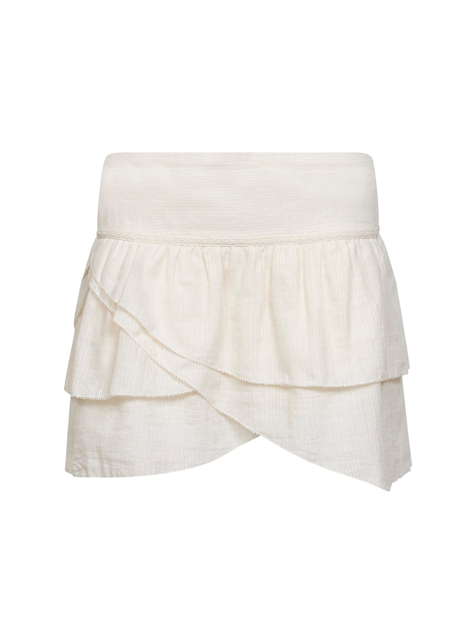 Marant Etoile Women Ecru Gauze Dejha Mini Skirt ISABEL MARANT ETOILE
