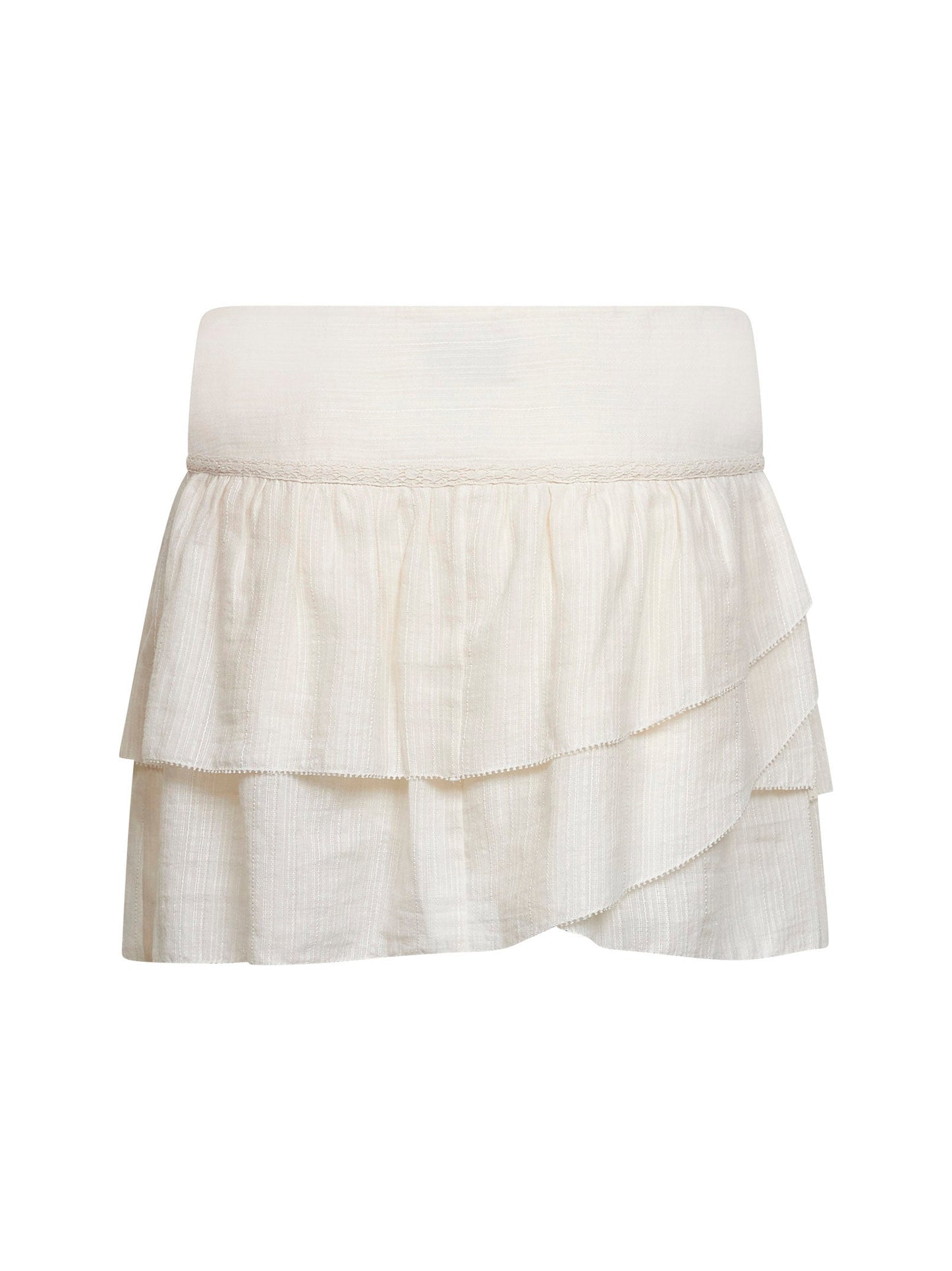 Marant Etoile Women Ecru Gauze Dejha Mini Skirt ISABEL MARANT ETOILE