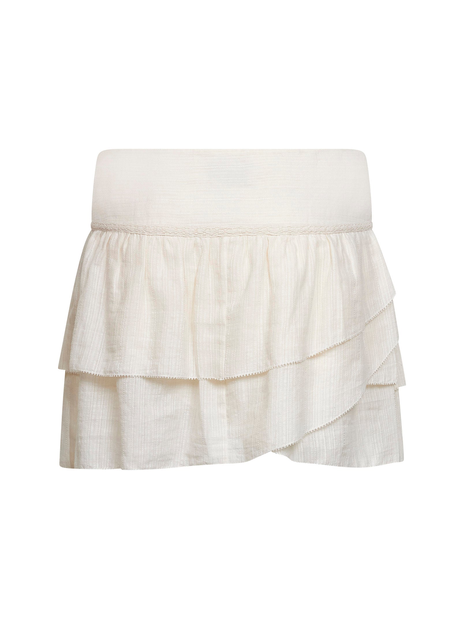 Marant Etoile Women Ecru Gauze Dejha Mini Skirt ISABEL MARANT ETOILE