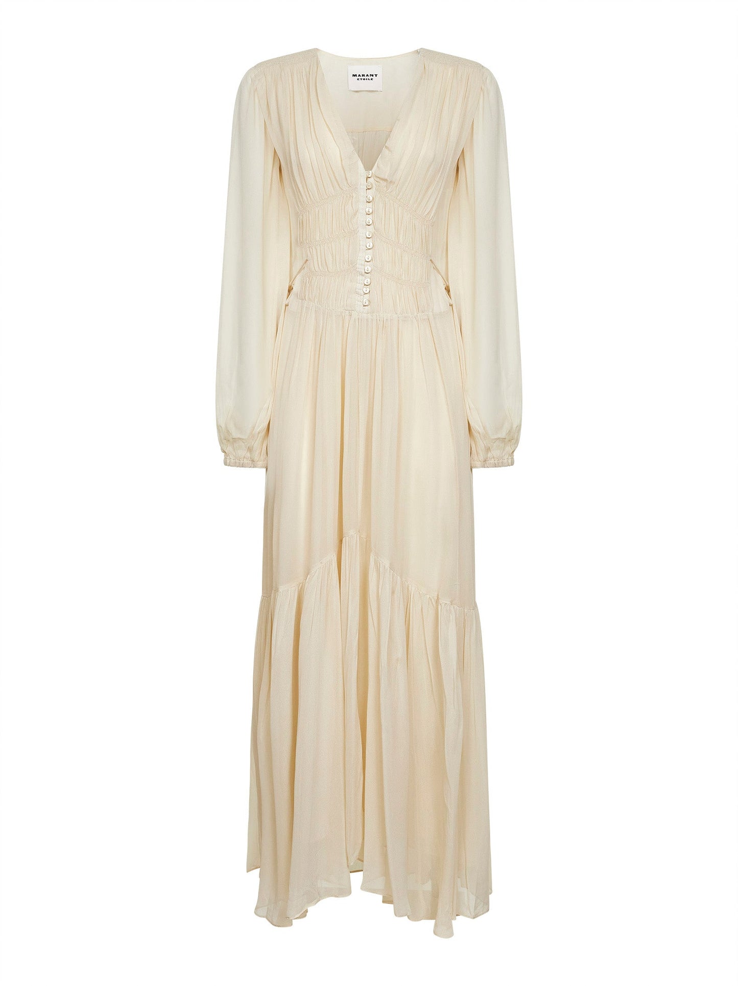 Marant Etoile Women Ecru Muslin Briane Maxi Dress ISABEL MARANT ETOILE