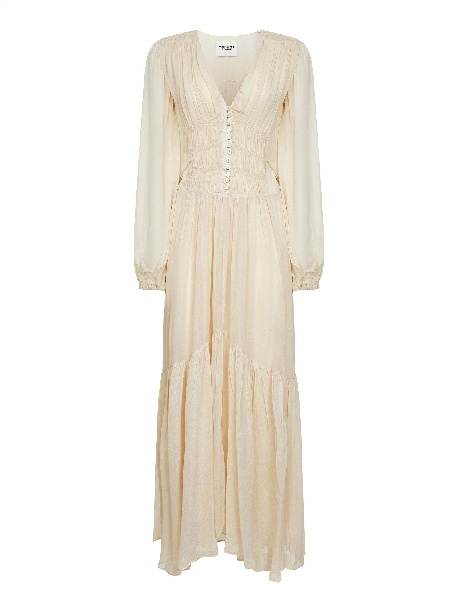 Marant Etoile Women Ecru Muslin Briane Maxi Dress ISABEL MARANT ETOILE