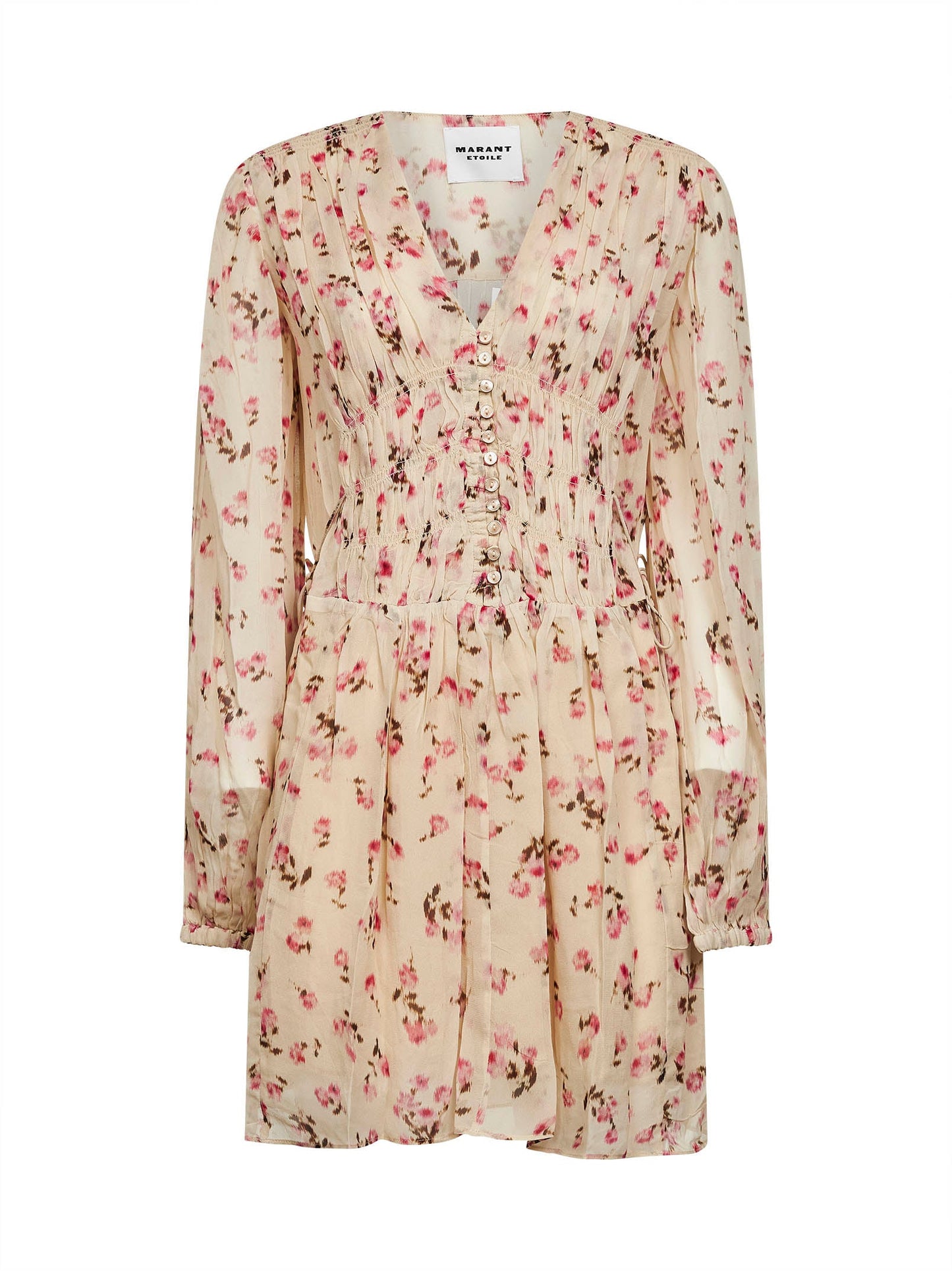 Marant Etoile Women Beige Printed Muslin Loriena Minidress ISABEL MARANT ETOILE