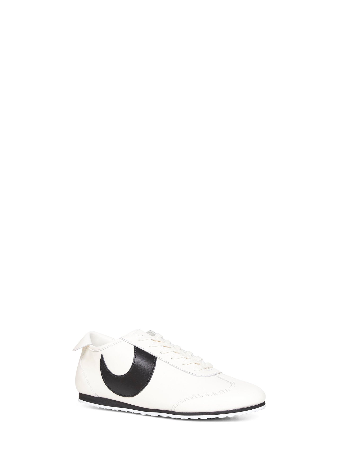 Marine Serre Women White Matte Leather Ms Astra Sneakers MARINE SERRE