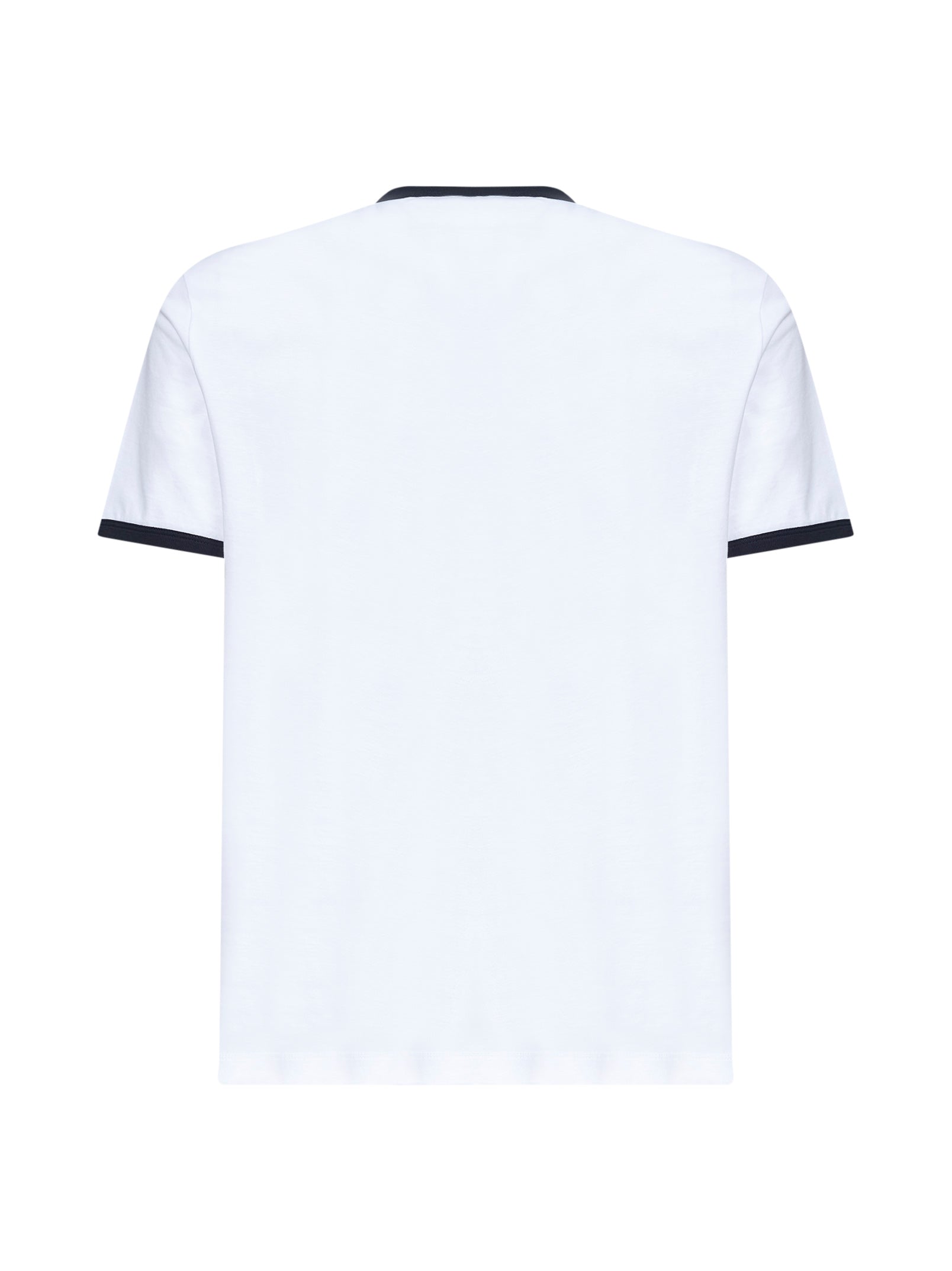 Marni Men White Jersey T-Shirt With Contrasting Trims MARNI