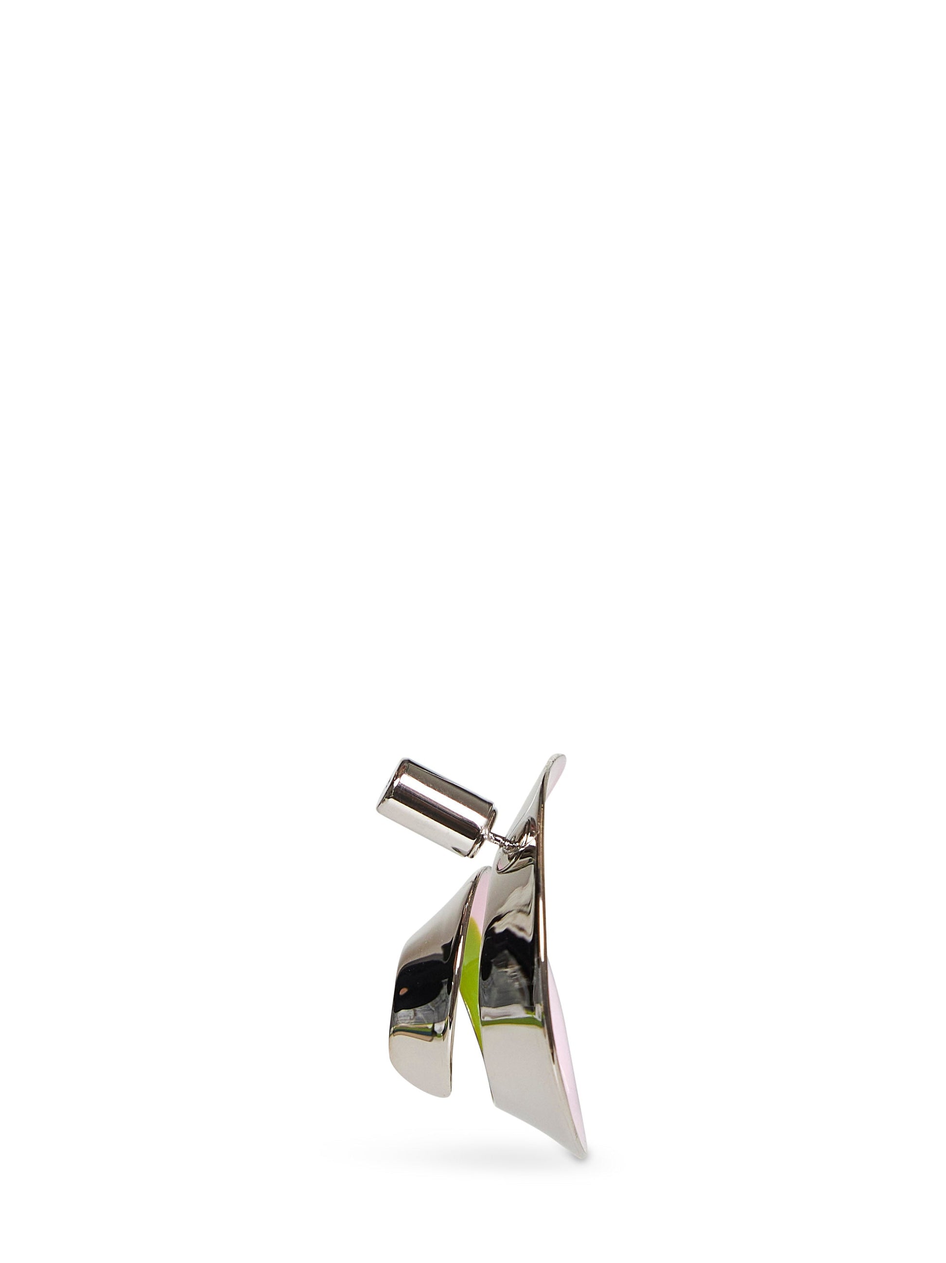 Marni Women Soft Pink Enameled Metal Spiral Earrings MARNI