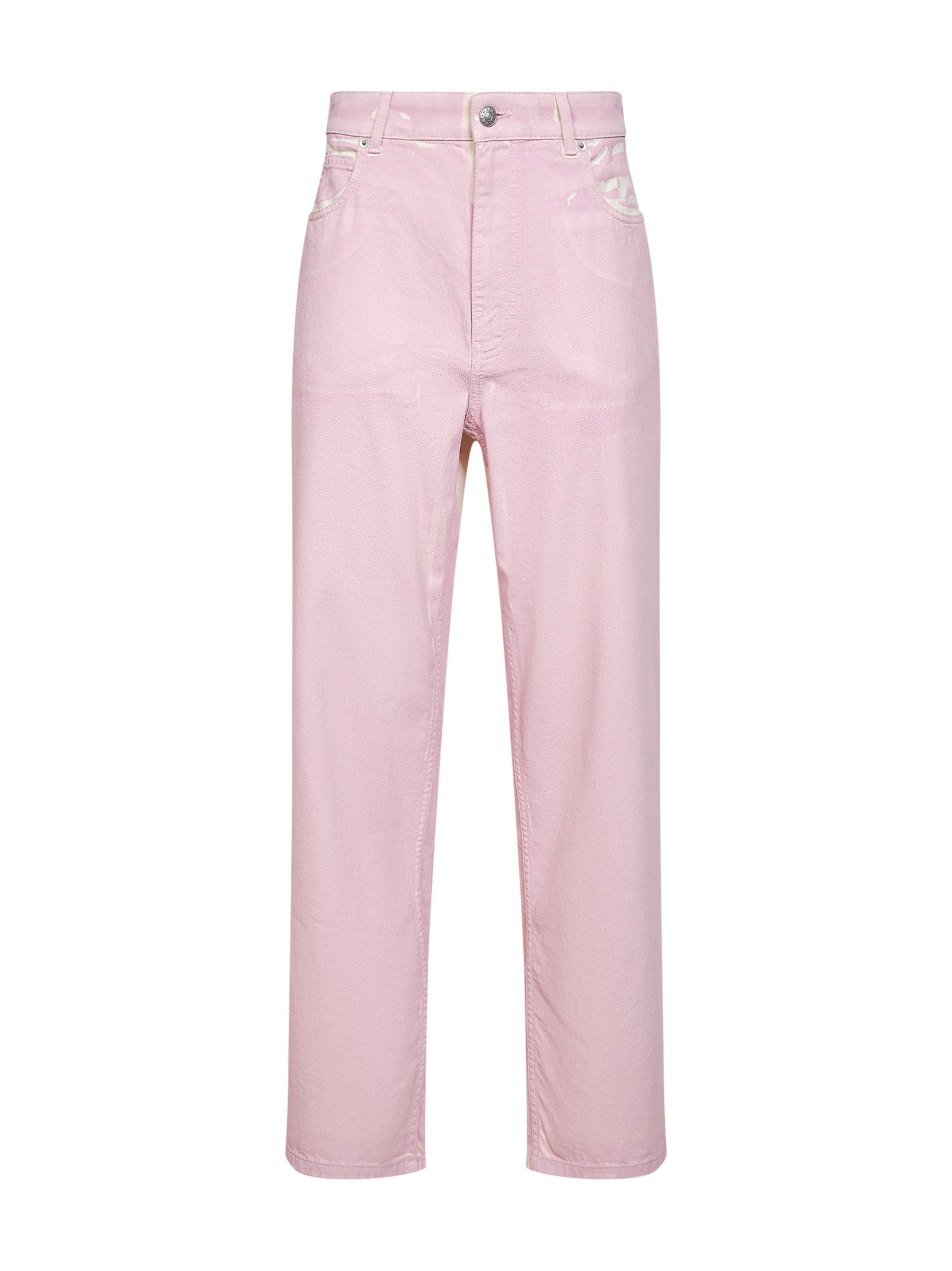 Marni Women Pink Denim Straight-Leg Jeans MARNI