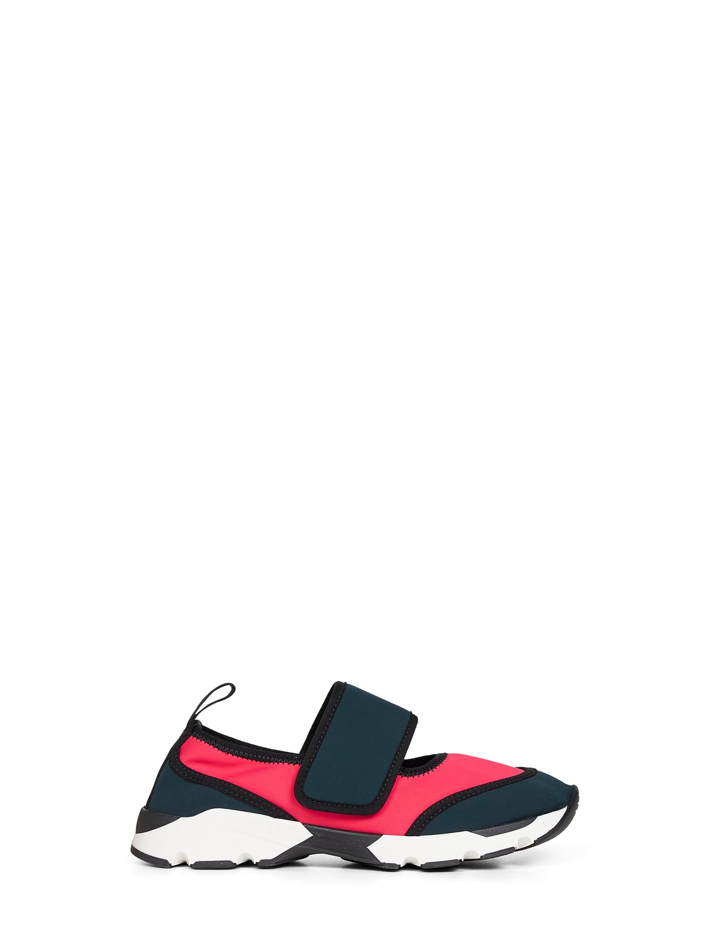 Marni Women Fuchsia And Green Lycra Mary Jane Running Sneaker MARNI