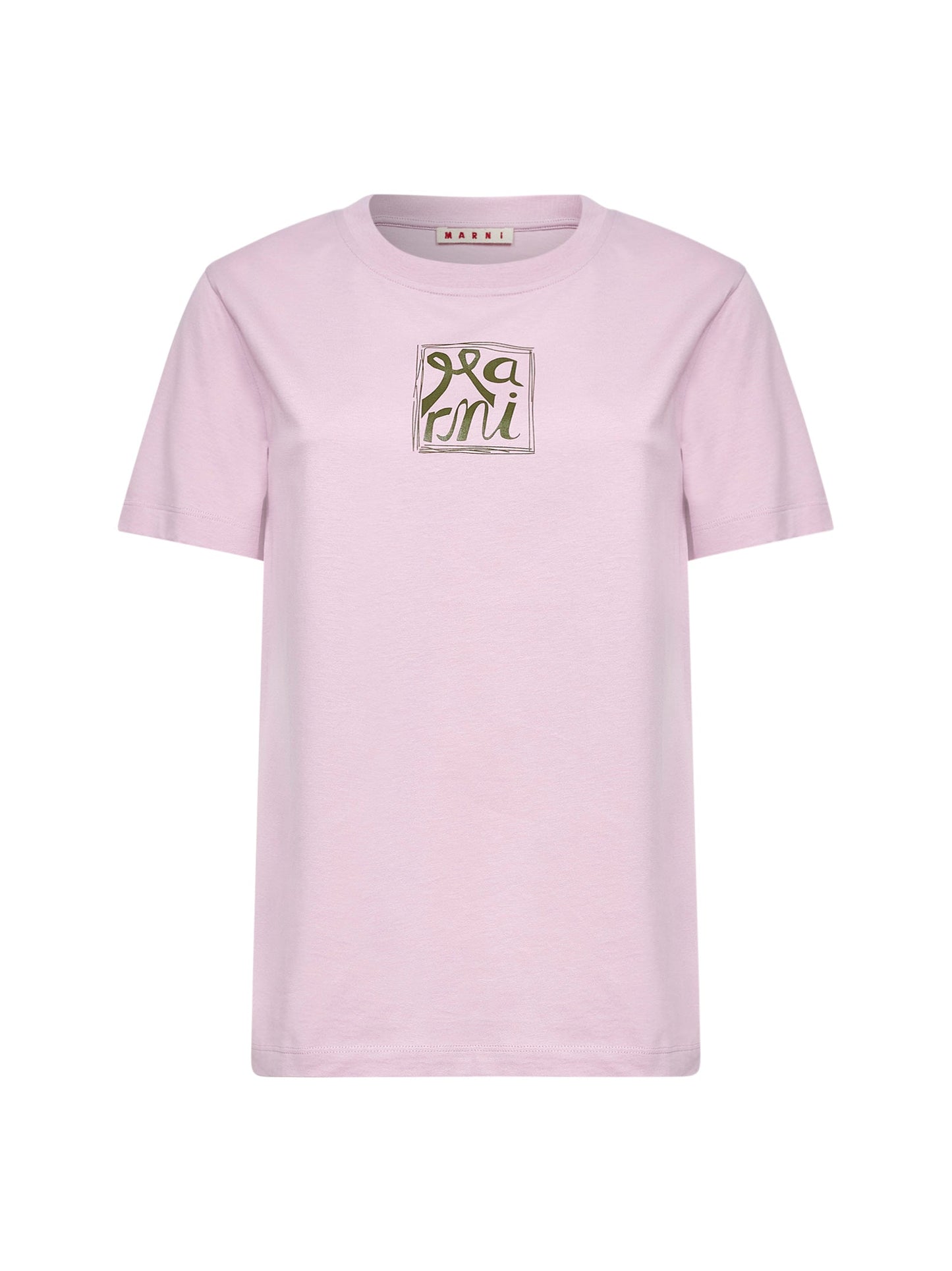 Marni Women Quartz Cotton Marni Frame Logo T-Shirt MARNI