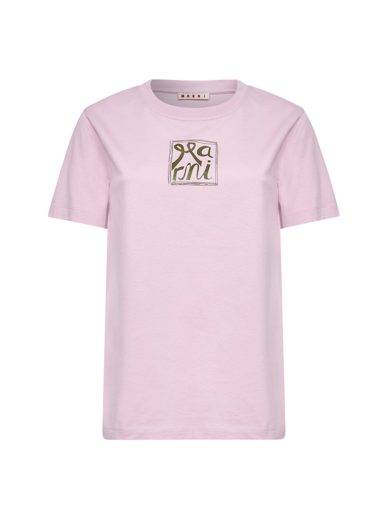 Marni Women Quartz Cotton Marni Frame Logo T-Shirt MARNI