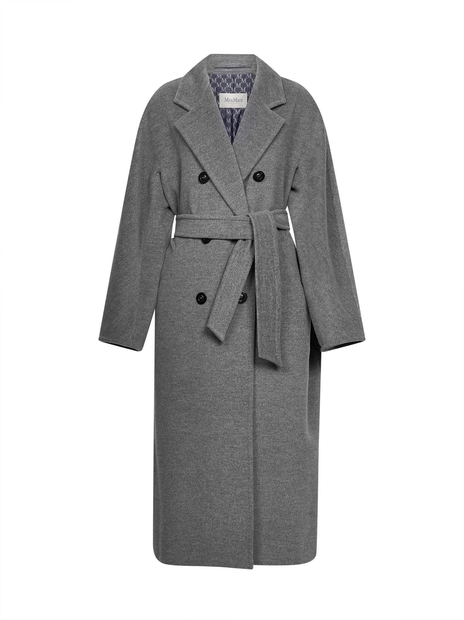Max Mara Women Grey Madame 101801 Icon Coat Belted Coat MAX MARA
