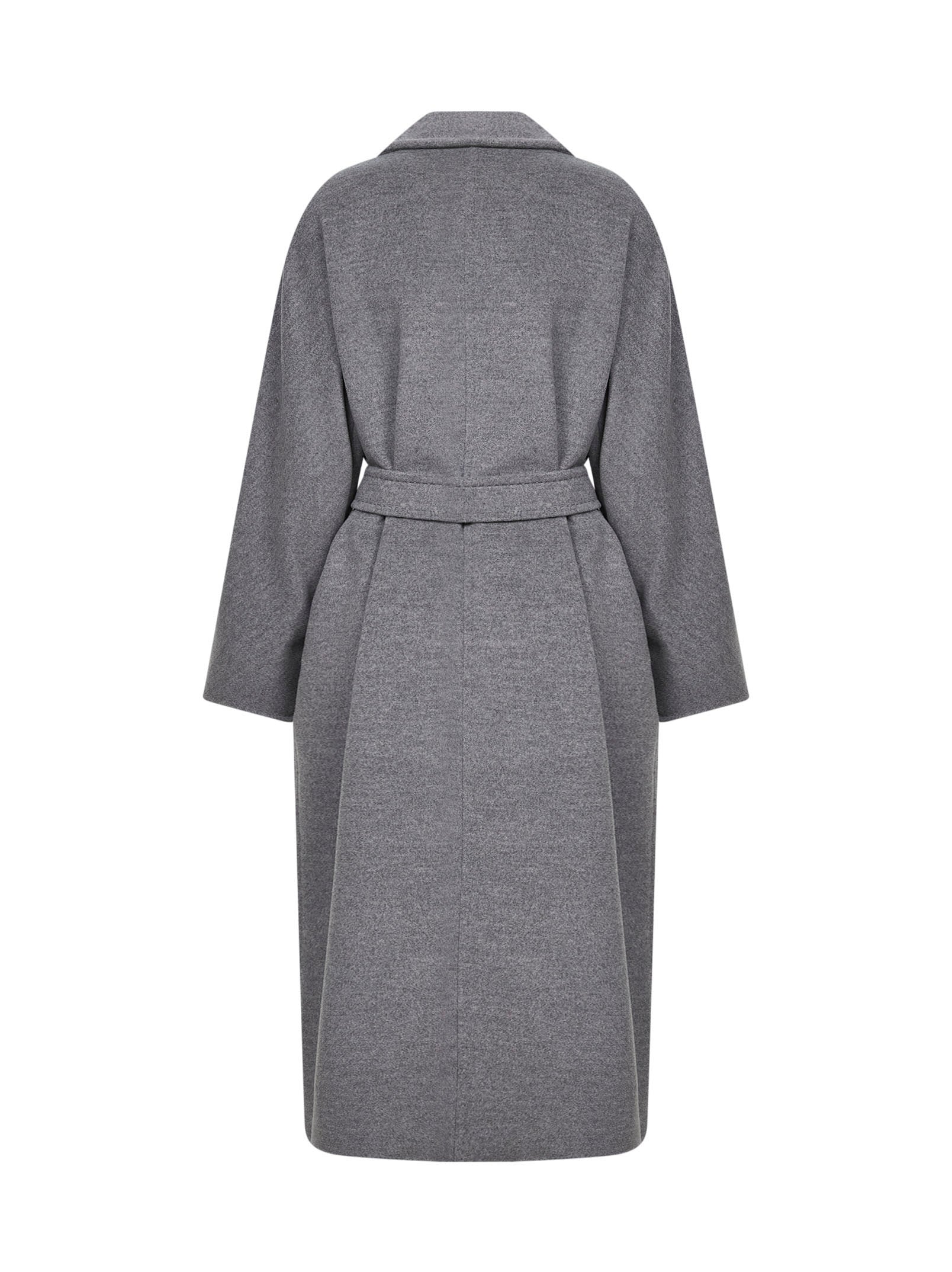 Max Mara Women Grey Madame 101801 Icon Coat Belted Coat MAX MARA