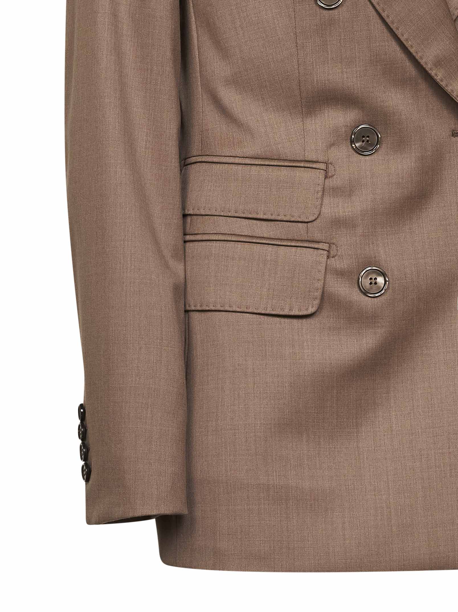 Max Mara Women Hazelnut Twill Mxmcupola Double-Breasted Blazer MAX MARA