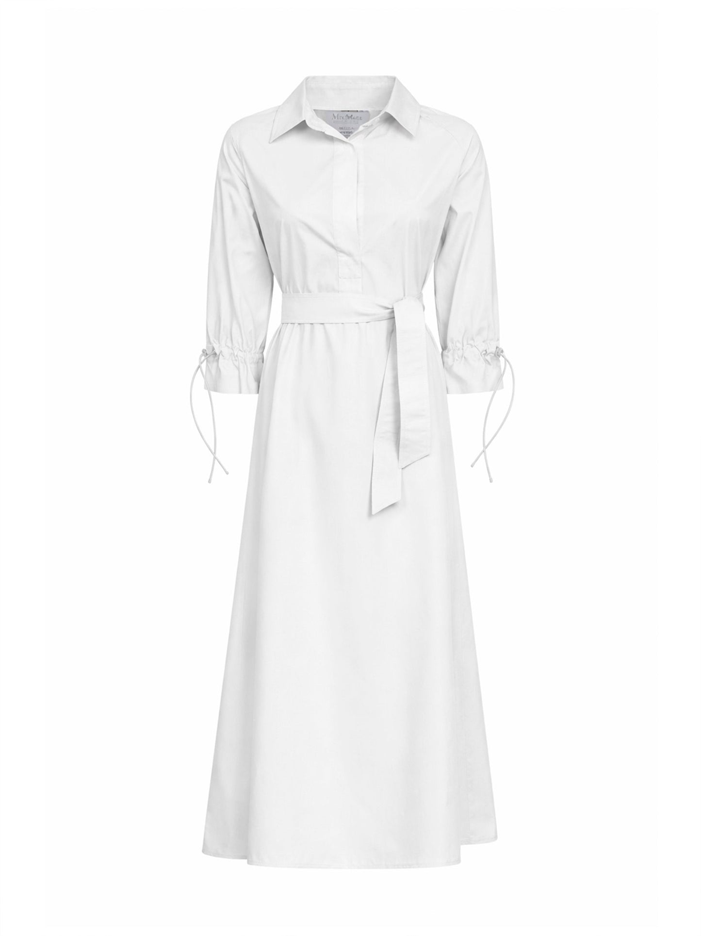 Max Mara Women White Cotton Poplin Mxmmirto Oversized Dress MAX MARA